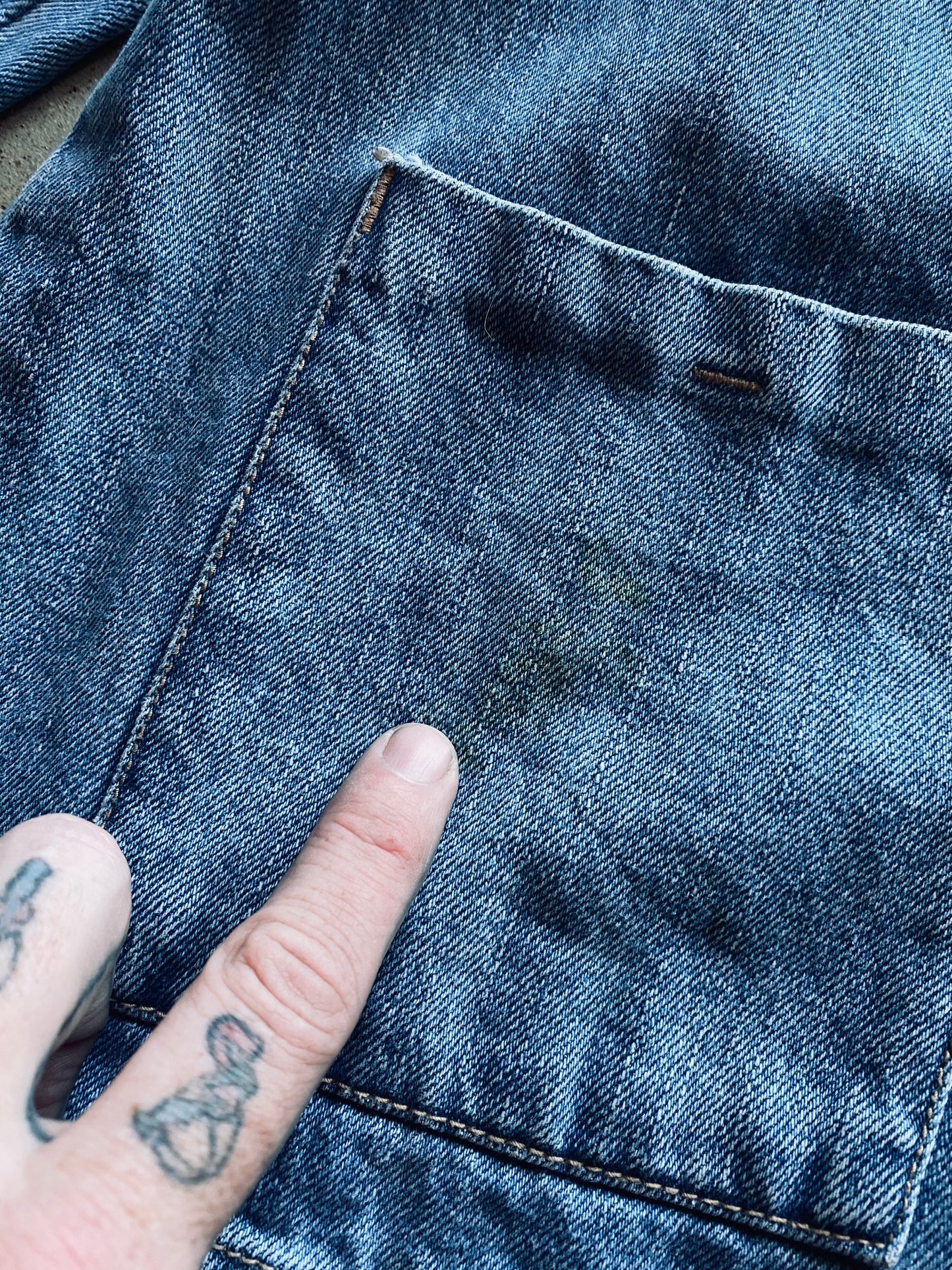 Vintage Denim Chore Coat