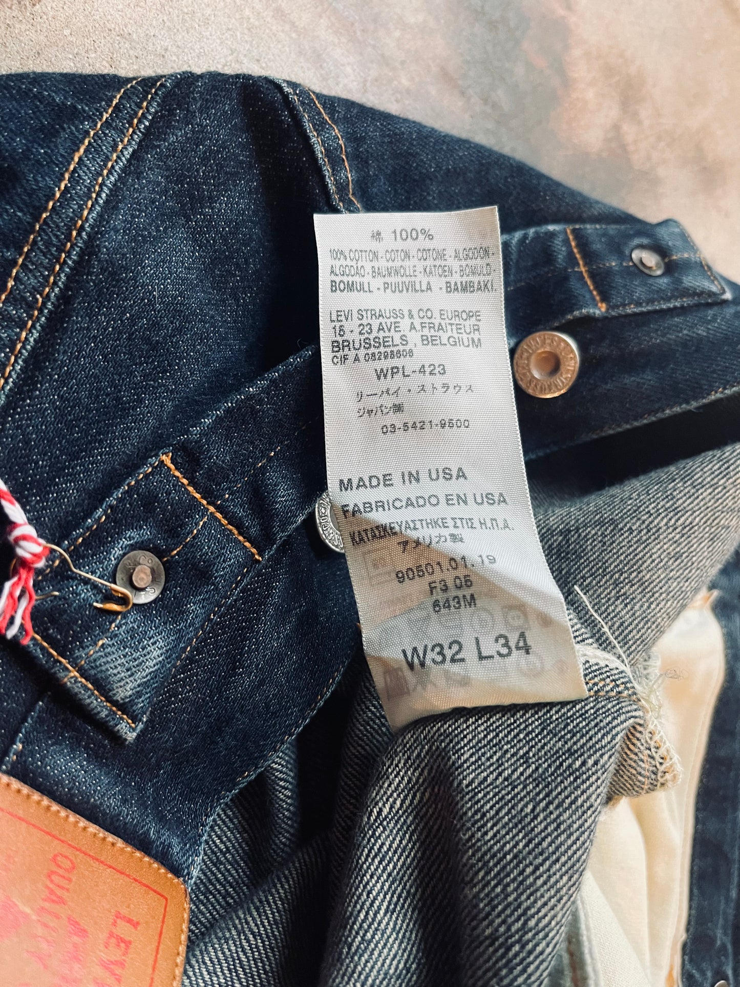 1890s Levis 501 Reproduction | 32X34