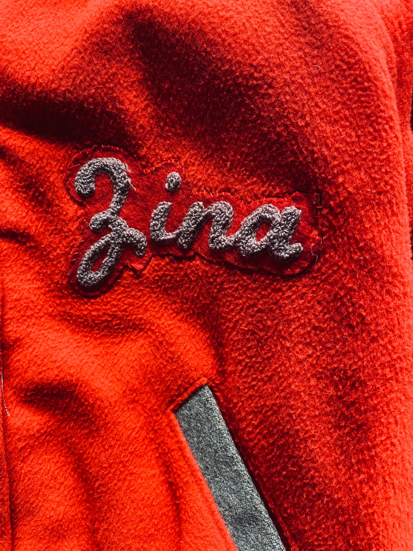 1960s Logan Knitting Cheerleader Letterman Jacket | Medium