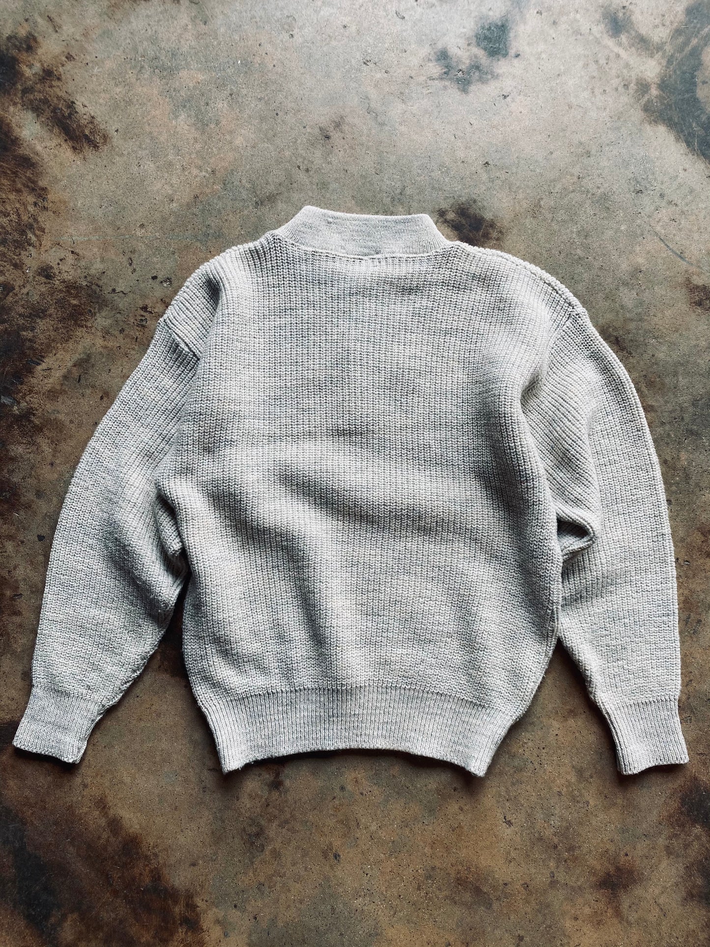 1970s L.L. Bean Military Style 5-Button Sweater