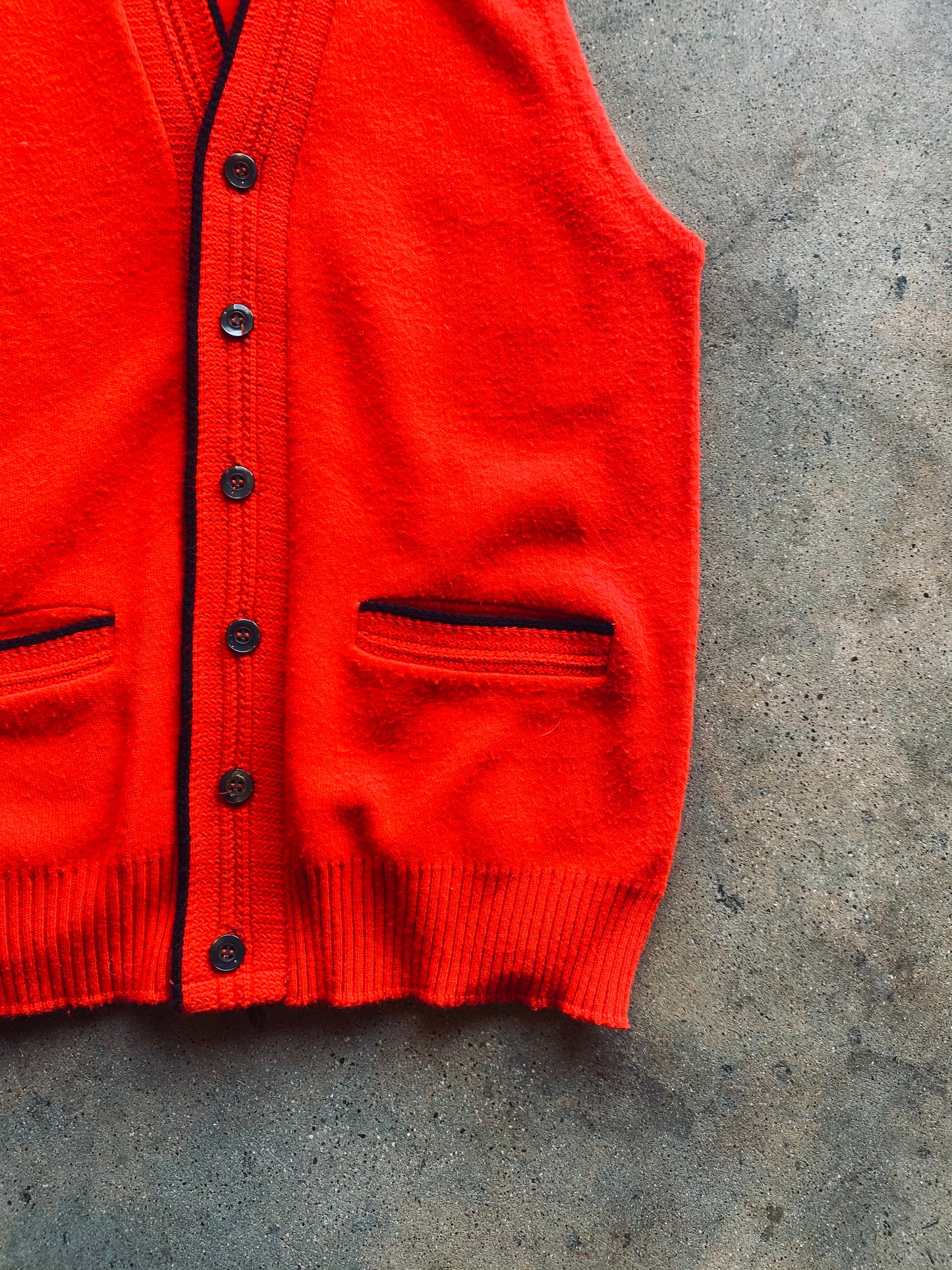 1960s Alan Crest Cardigan Vest | Small