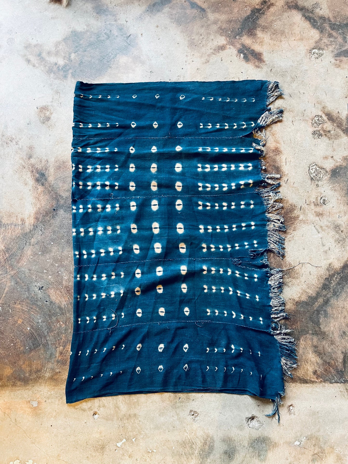 Vintage Indigo Mud Cloth