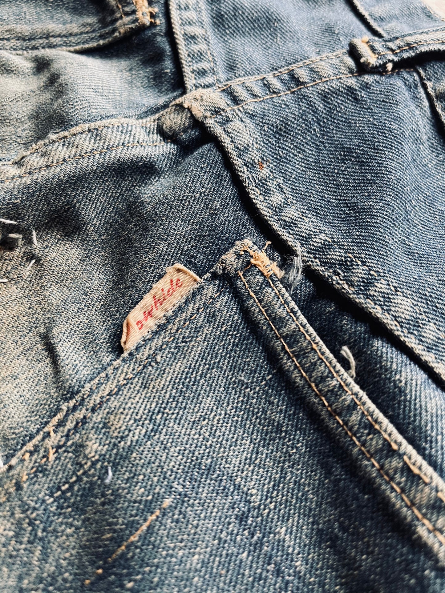 1940s/50s Cowhide Brand Selvedge Denim