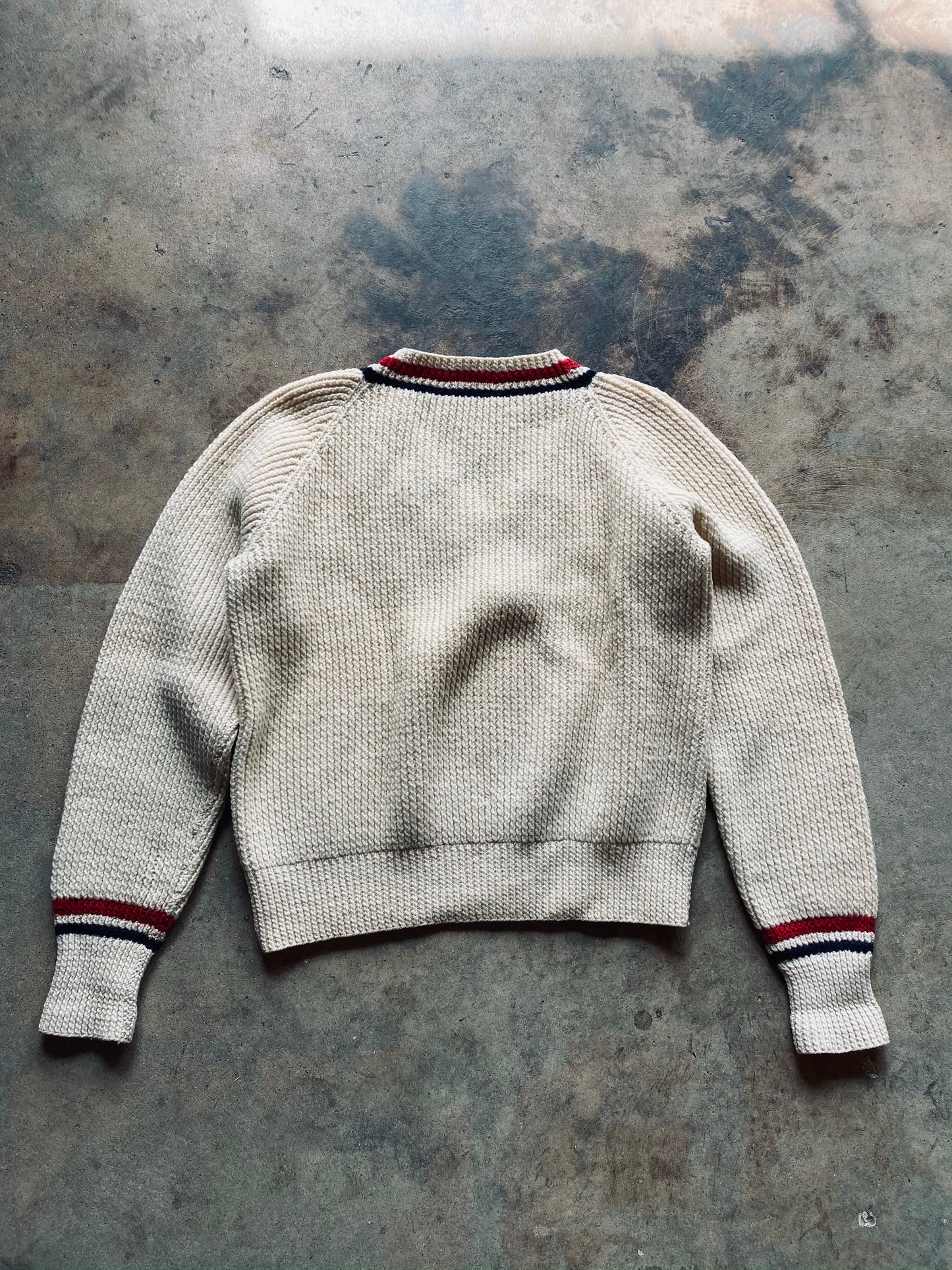 1960s V-Neck “U” Varsity Sweater