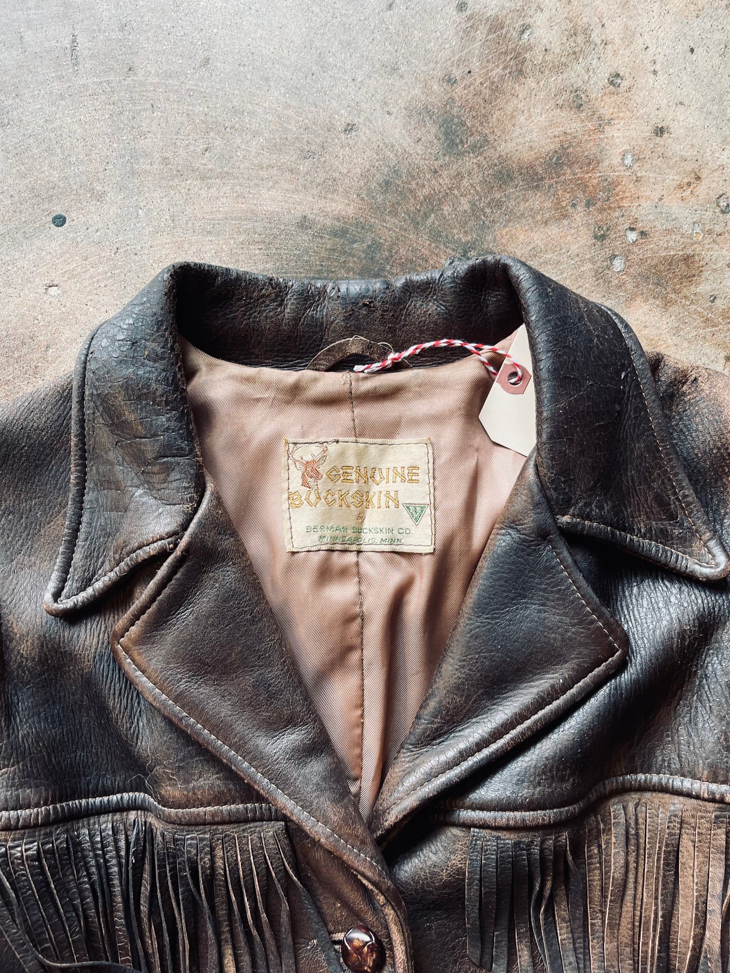 1960’s Bergman Buckskin Western Fringe Jacket | Medium