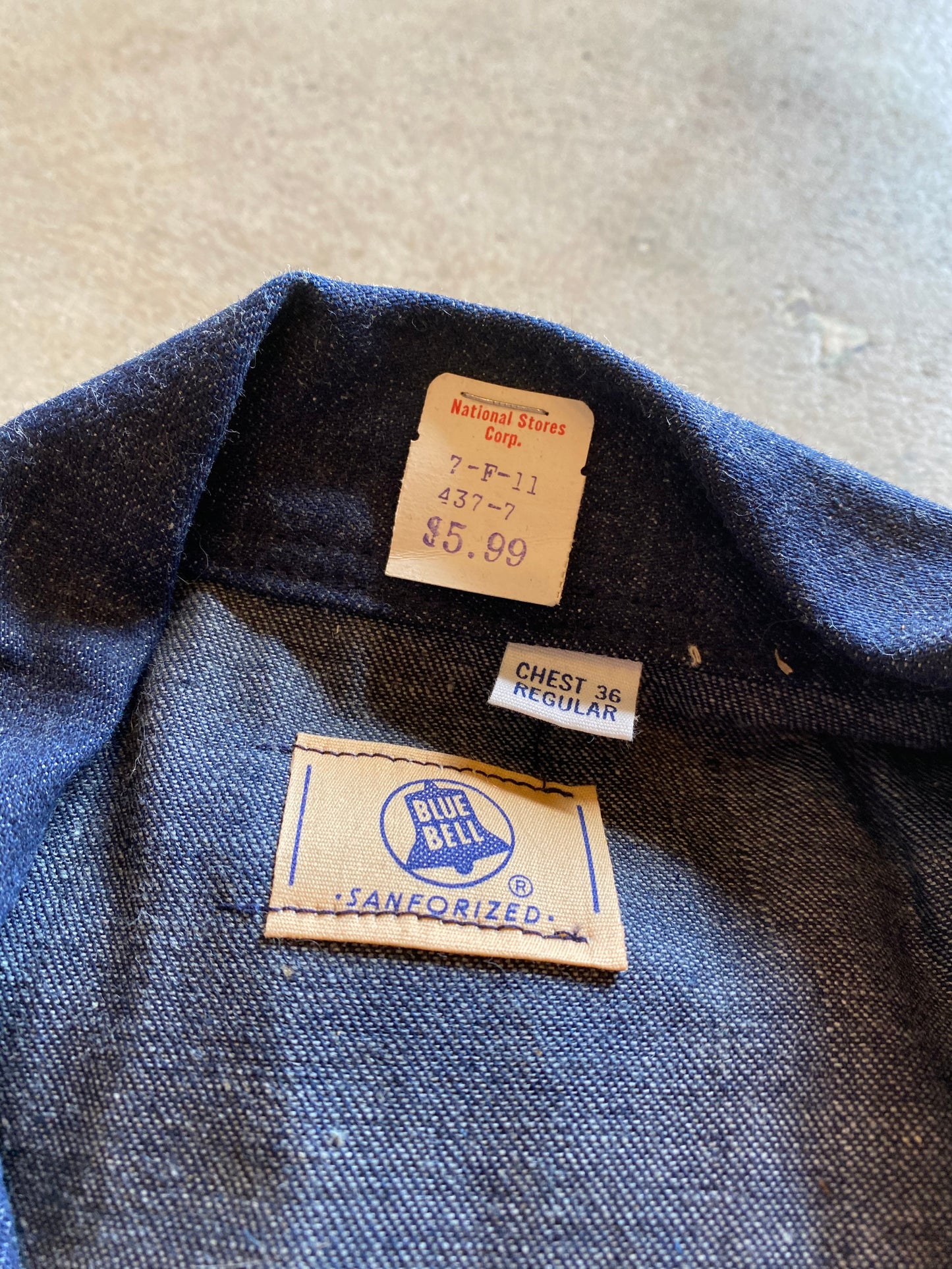 1960s Blue Bell Denim Coverall *Deadstock* | 36R
