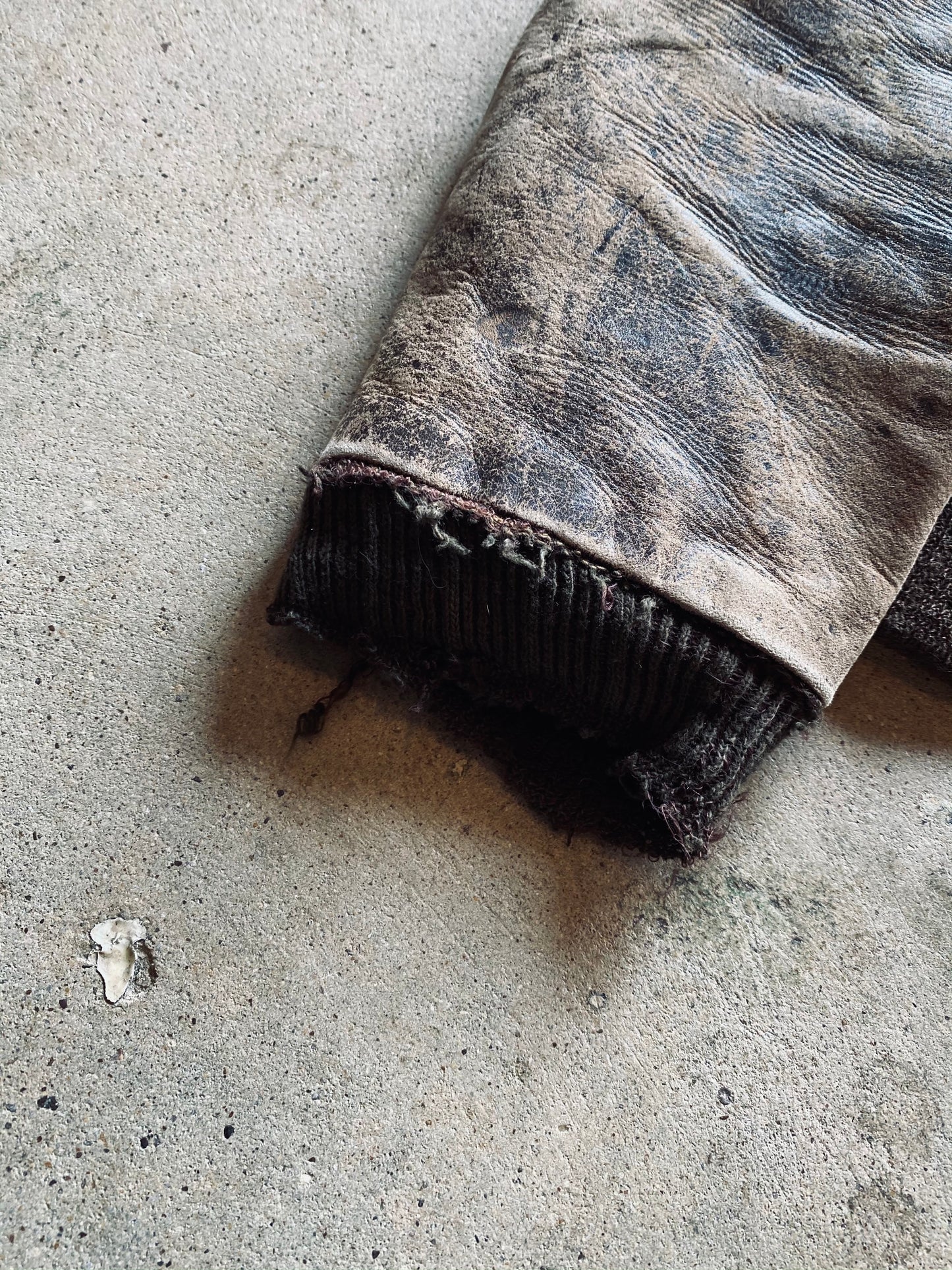 Korean War Era Leather Fighter Pilot Jacket | Small