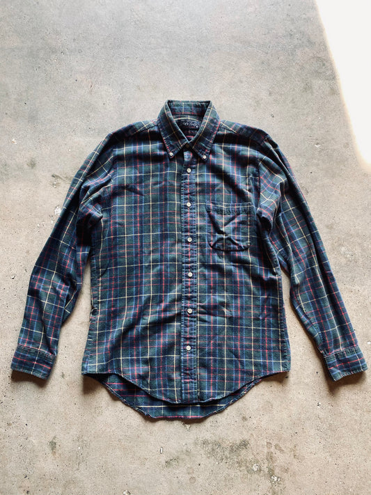 Vintage Lord & Taylor Plaid Oxford | Medium