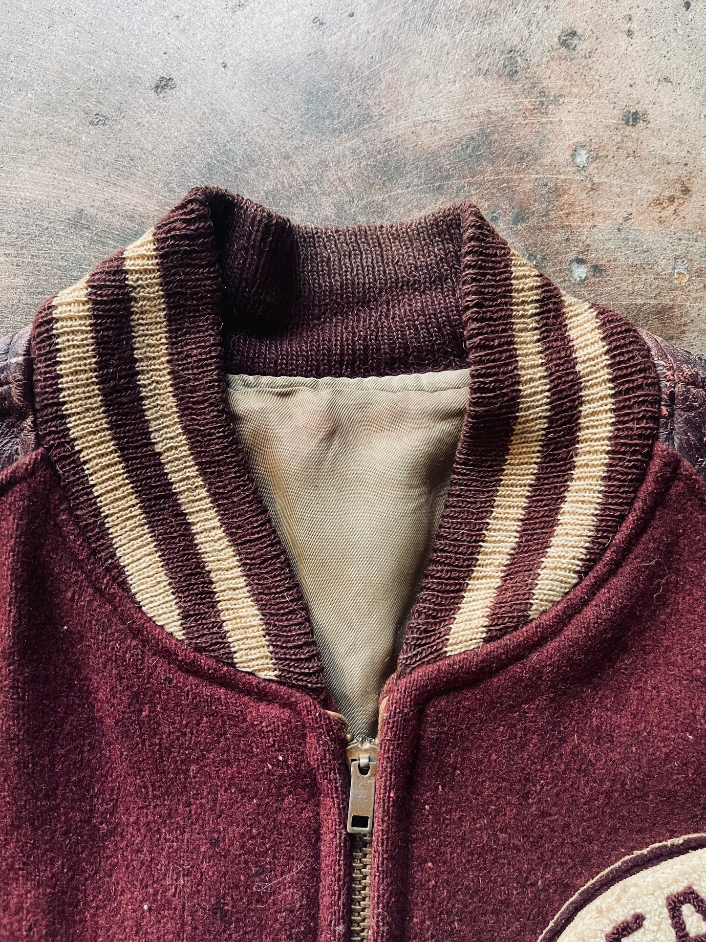 1950s/60s Lafayette Club Varsity Jacket | 40R