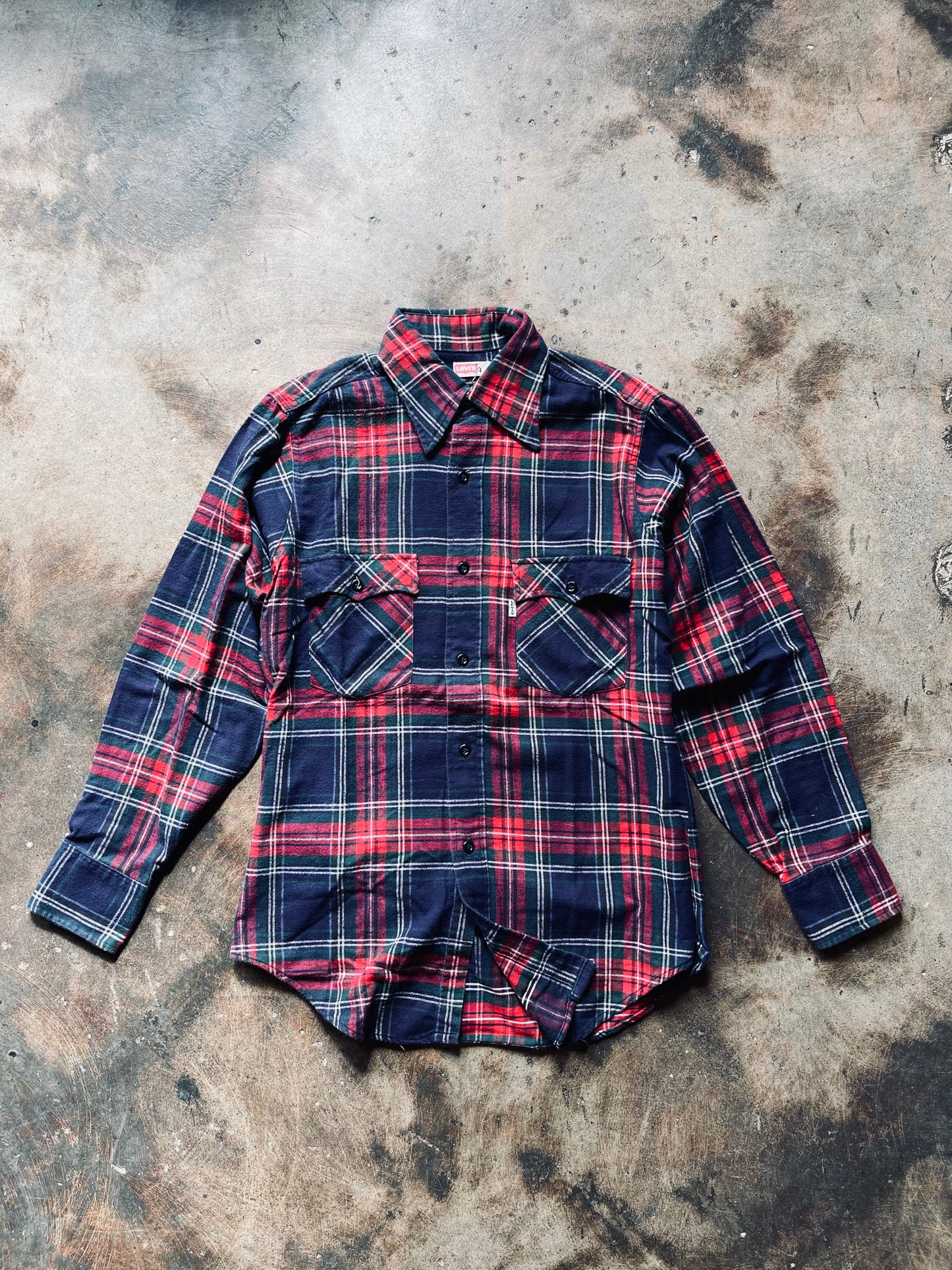 1980’s Levi’s White Tab Western Flannel | Medium