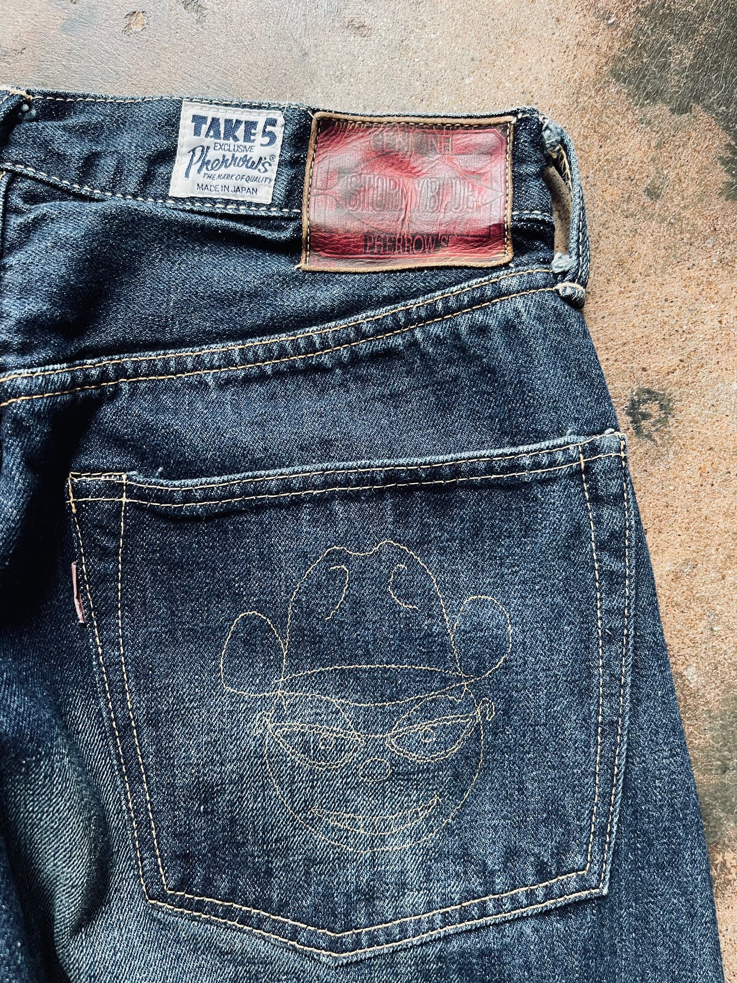 Take 5 Stormy Blue Straight Leg Selvedge Denim | 28X33