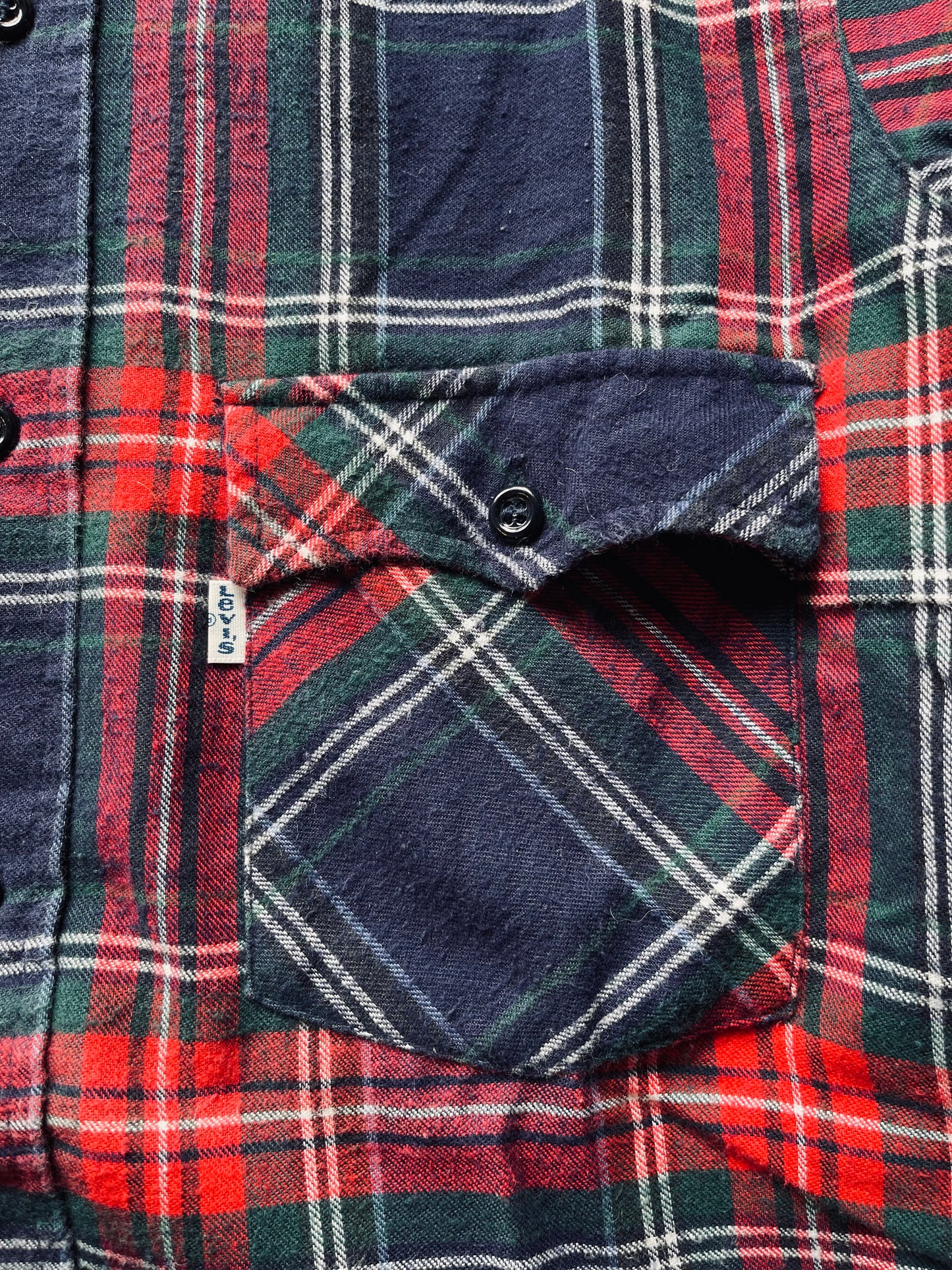 1980’s Levi’s White Tab Western Flannel | Medium
