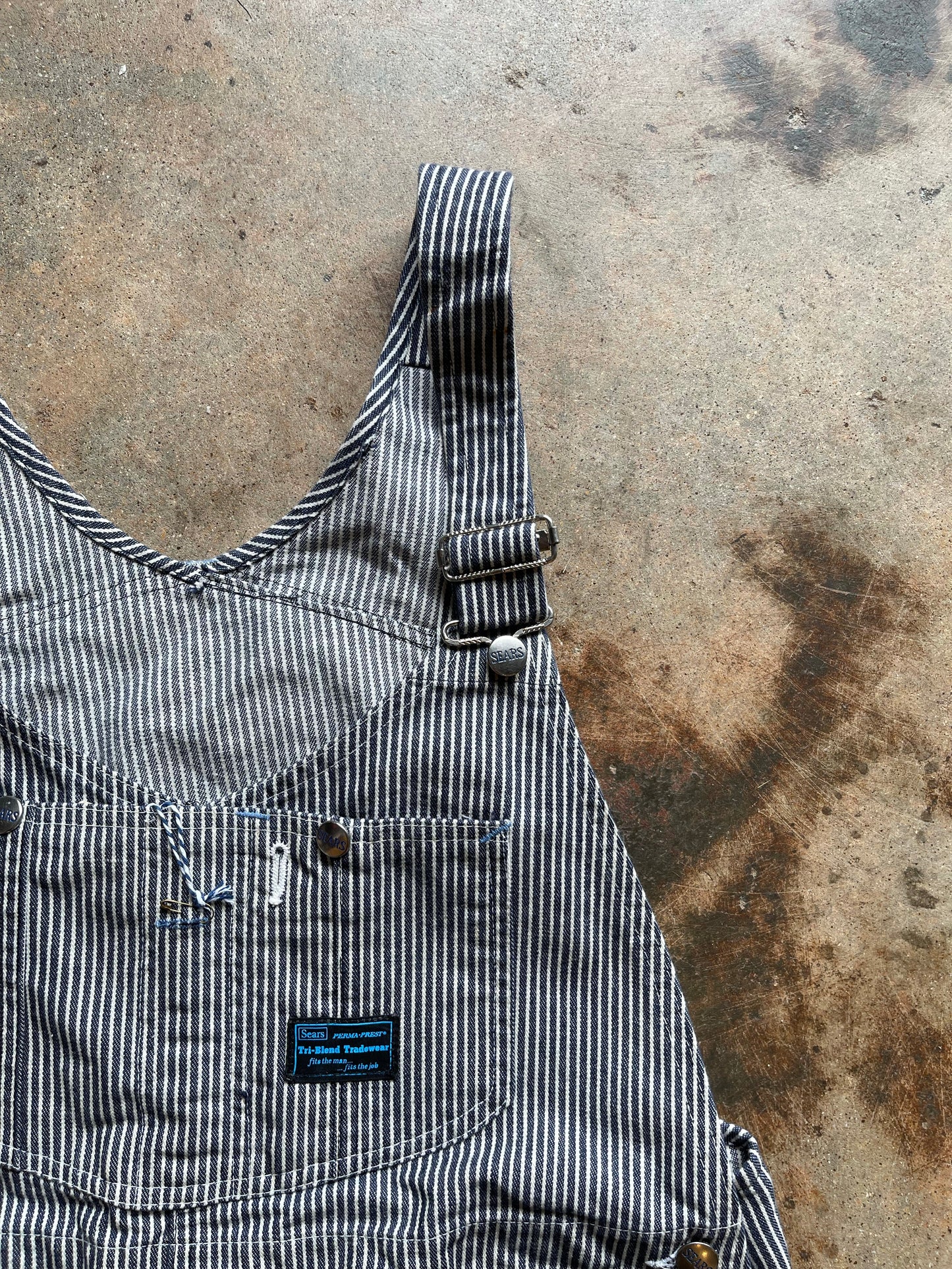 1970s Sears Tri-Blend Tradewear Overalls w/ Apron | 38S