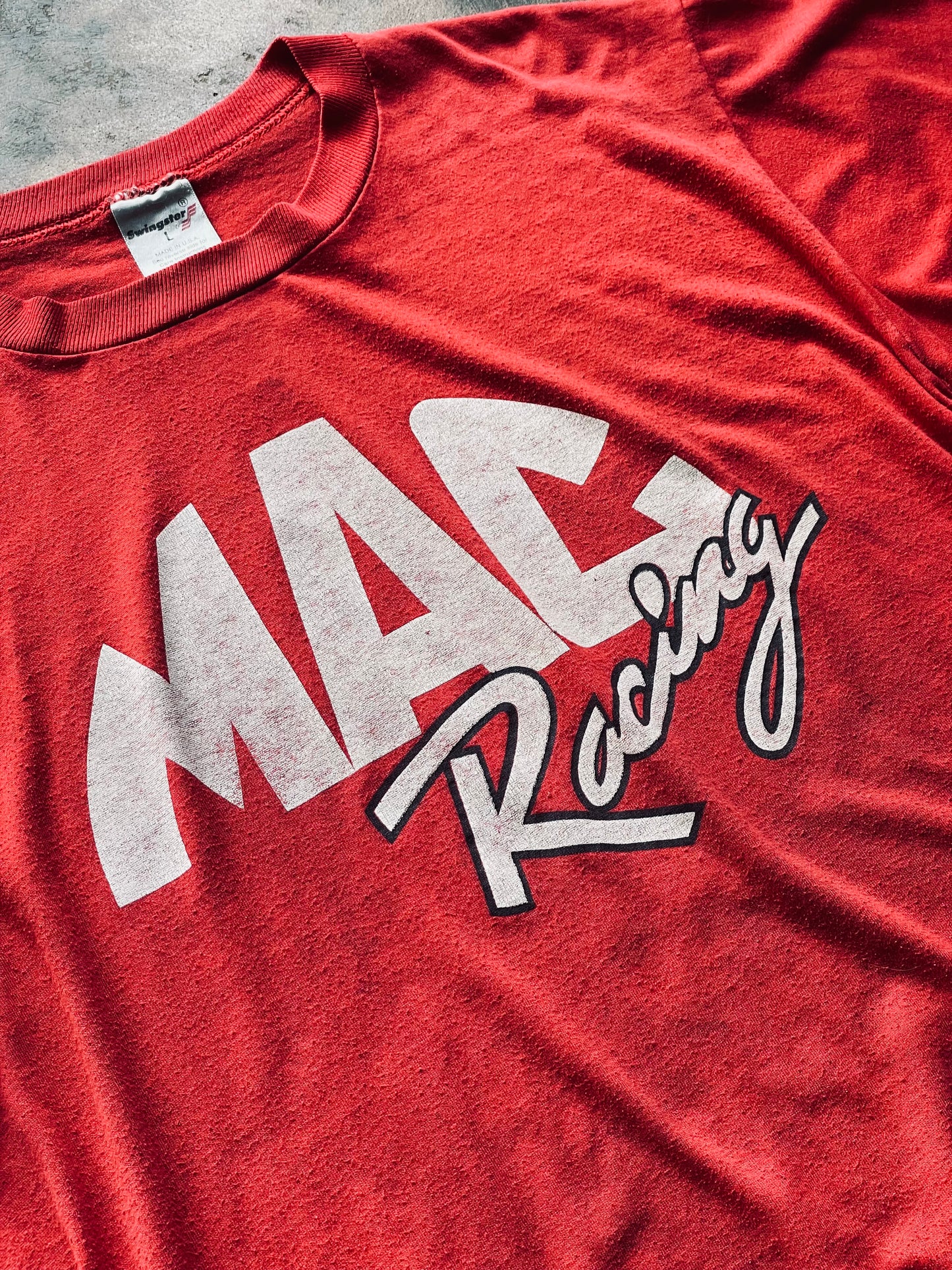 1980’s Swingster “Mac Racing” Graphic Tee | Large