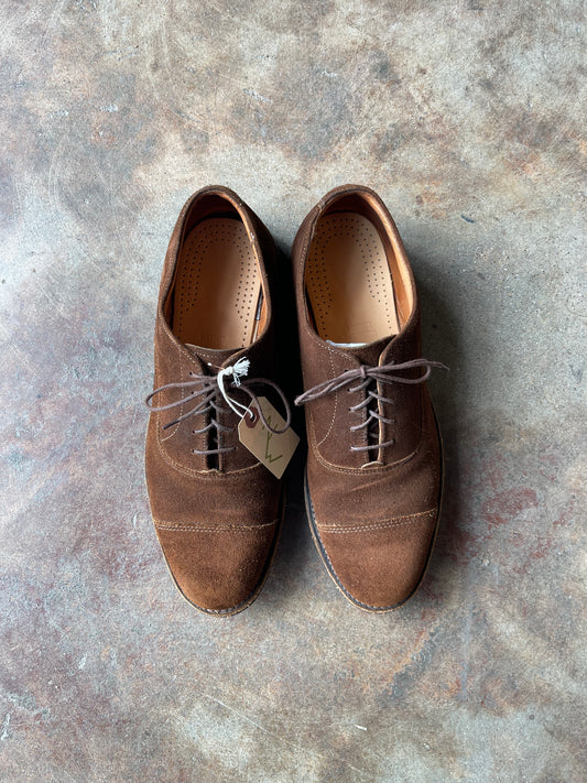 Vintage Brooks Brothers Suede Cap Toe Shoe | M10