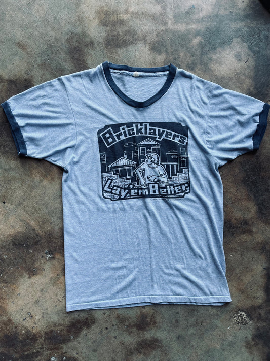 1970’s Bricklayers “Lay ‘em Better” Novelty Tee | X-Large