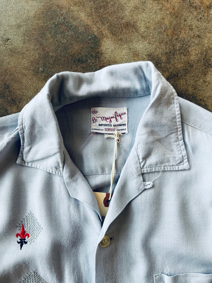 1950’s Le Magnifique Loop Collar Shirt | Medium