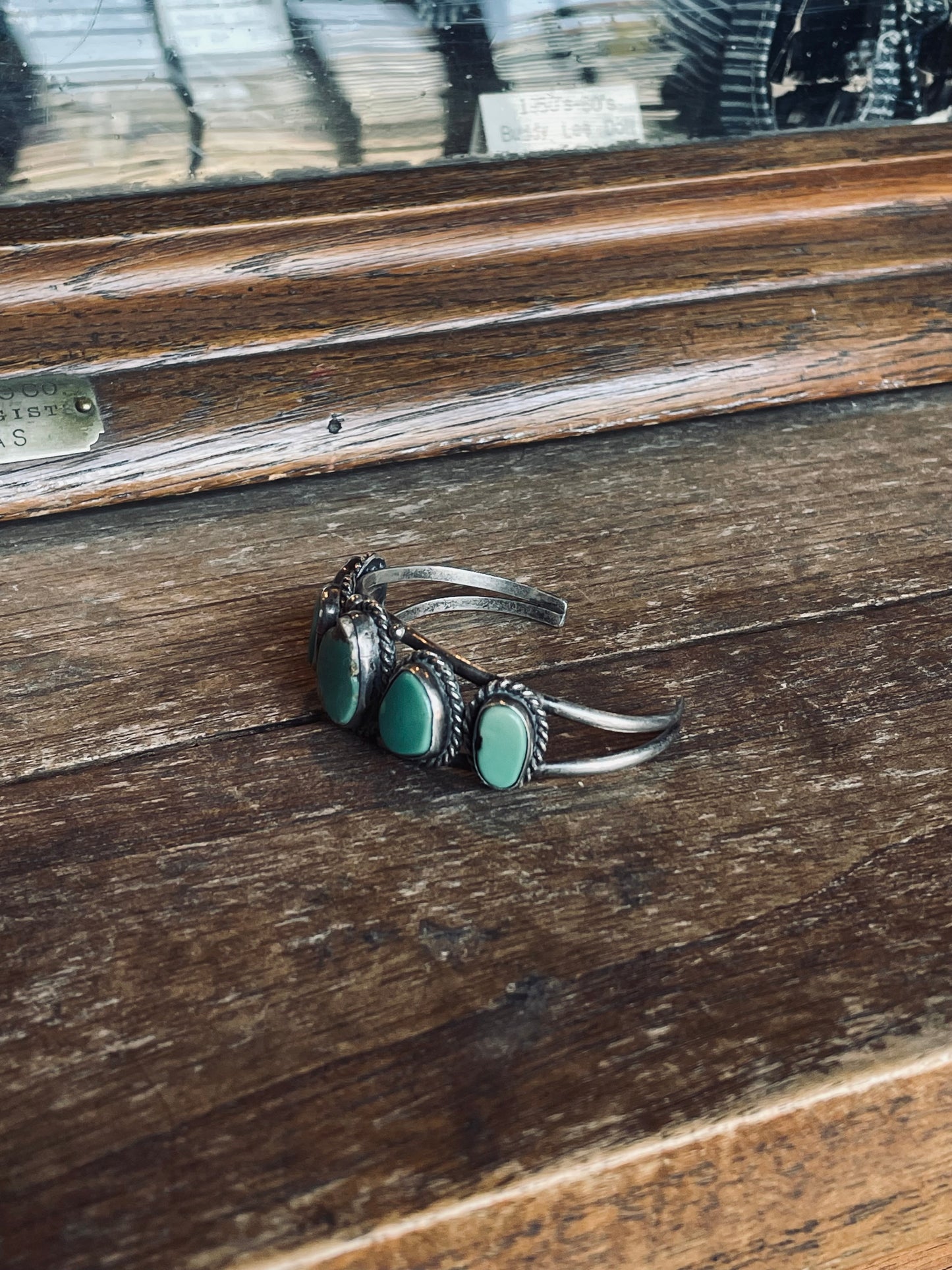 Vintage Southwestern Natural Turquoise Cuff