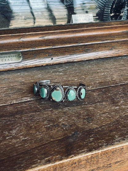 Vintage Southwestern Natural Turquoise Cuff