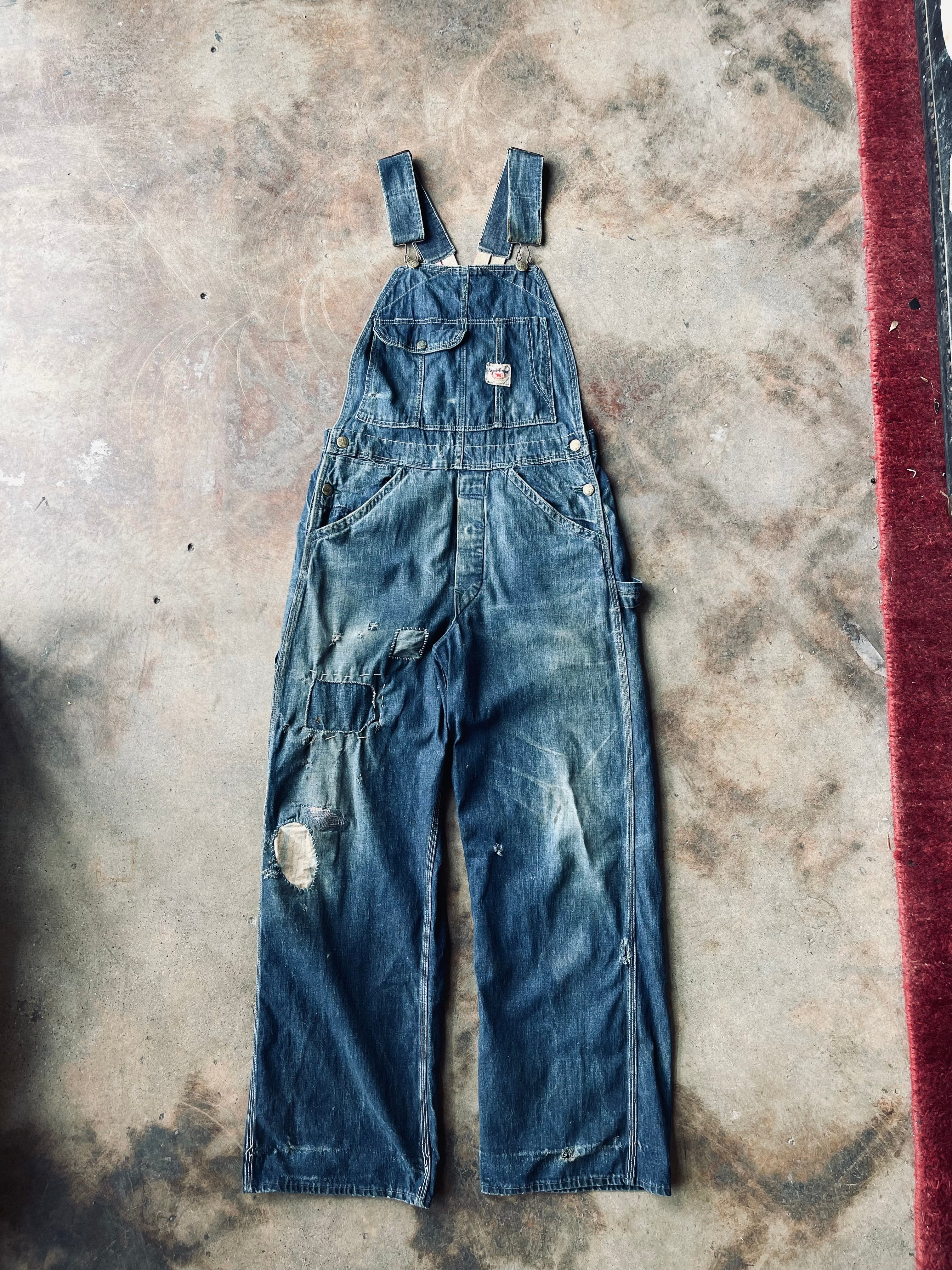 1940's-50s Anvil Denim Low-Back Overalls | 32 – Nylo Wool