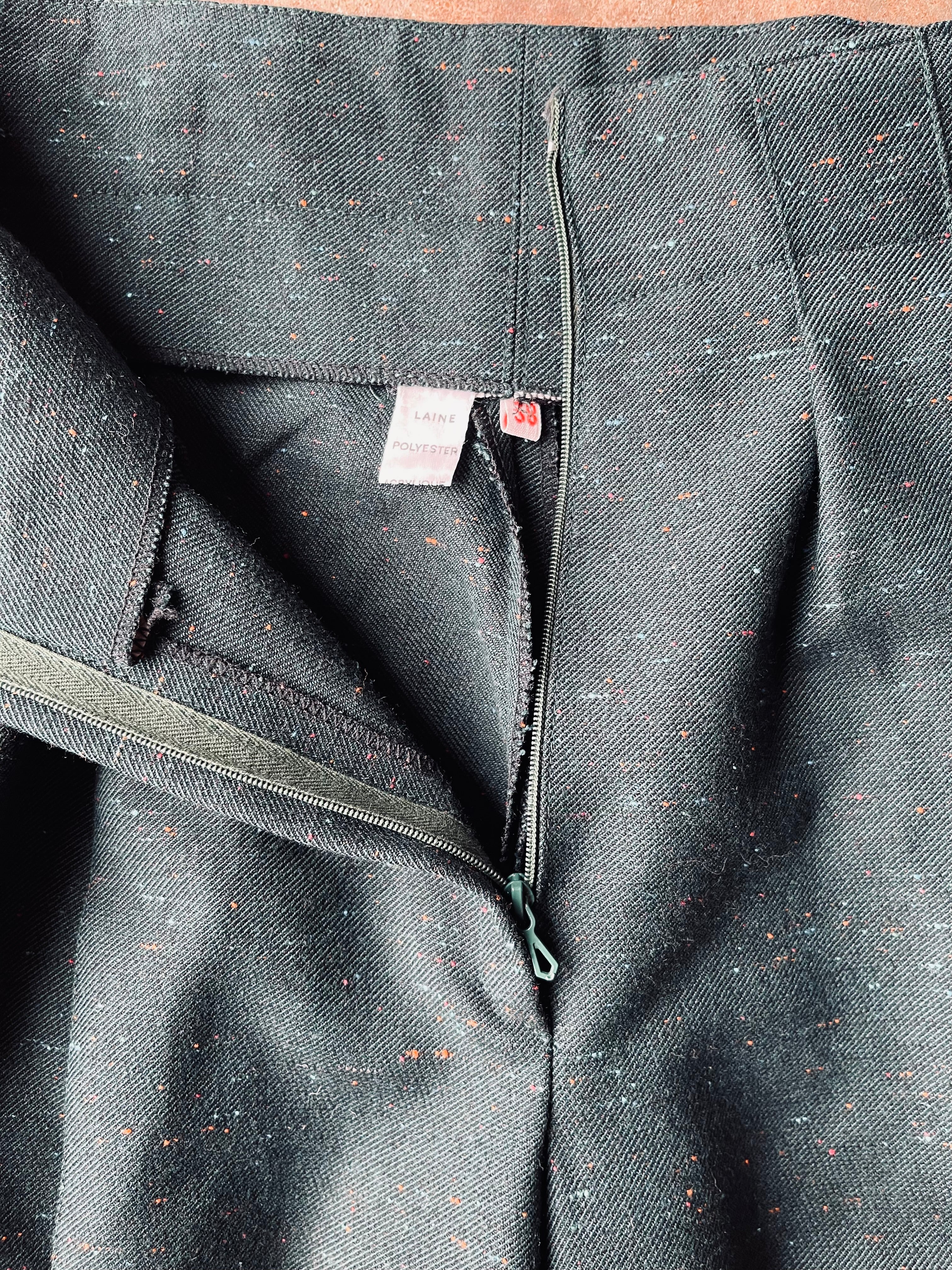 1980’s French Tweed Pleated Trousers | 27W