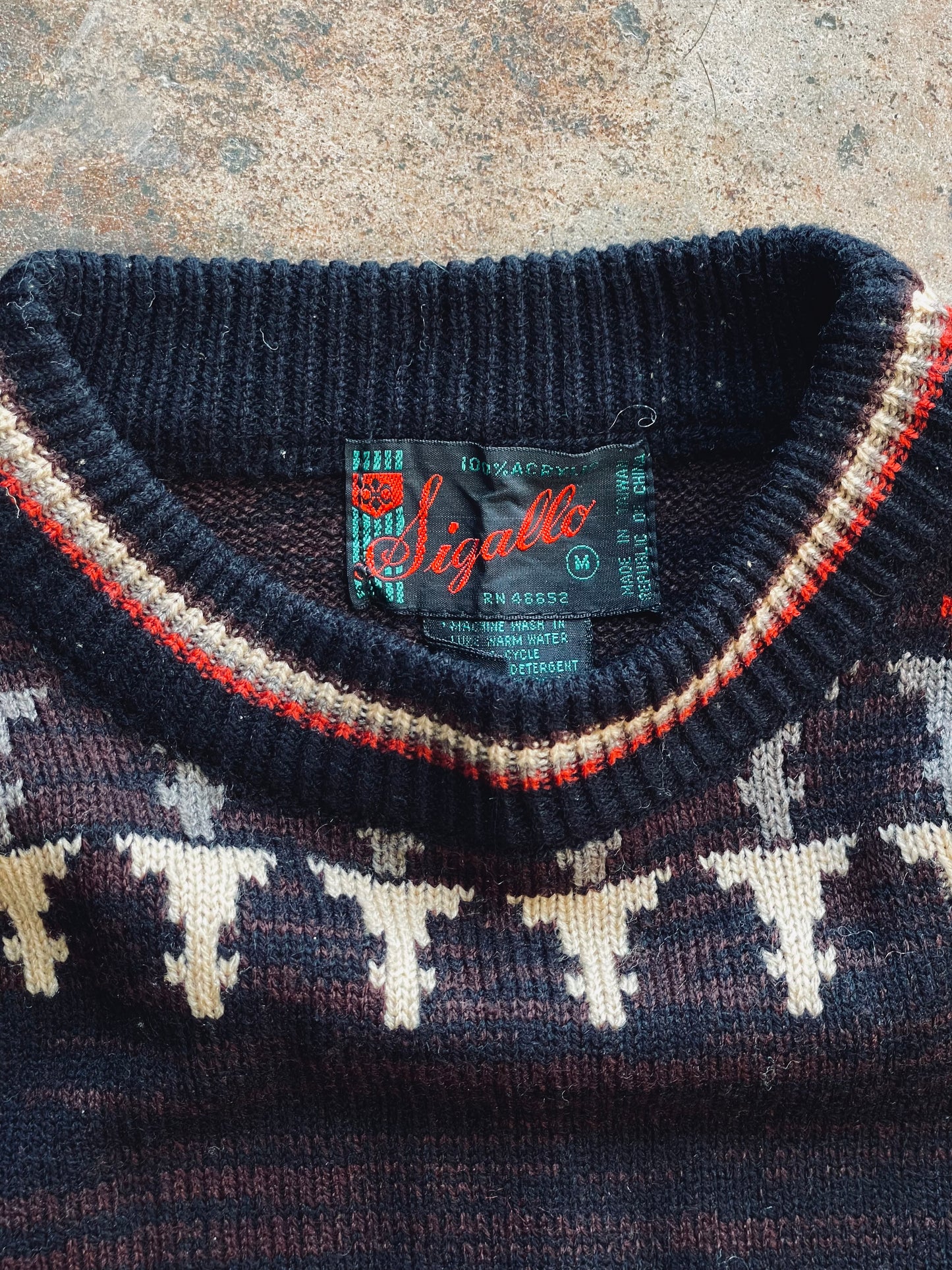 1950’s Sigallo Crewneck Sweater | Medium