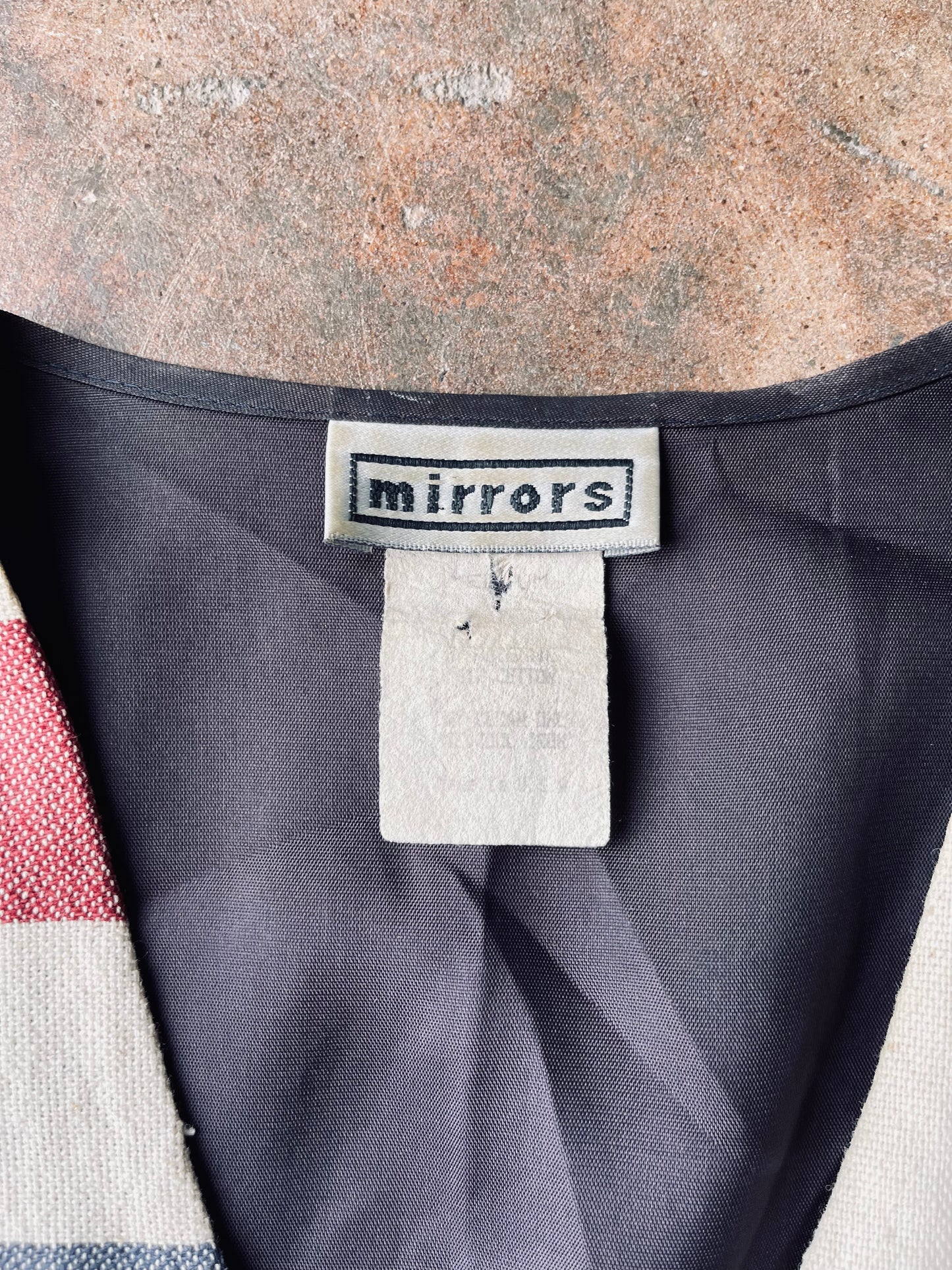 1980’s Mirrors American Flag Vest | Medium
