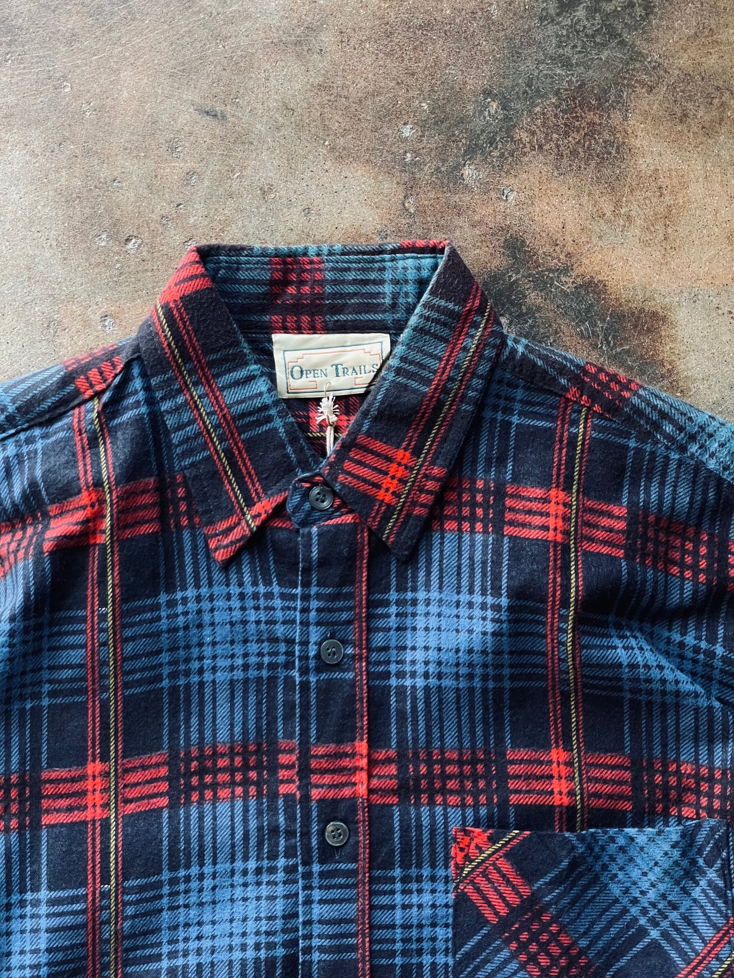 1980’s Open Trails Printed Flannel | Medium