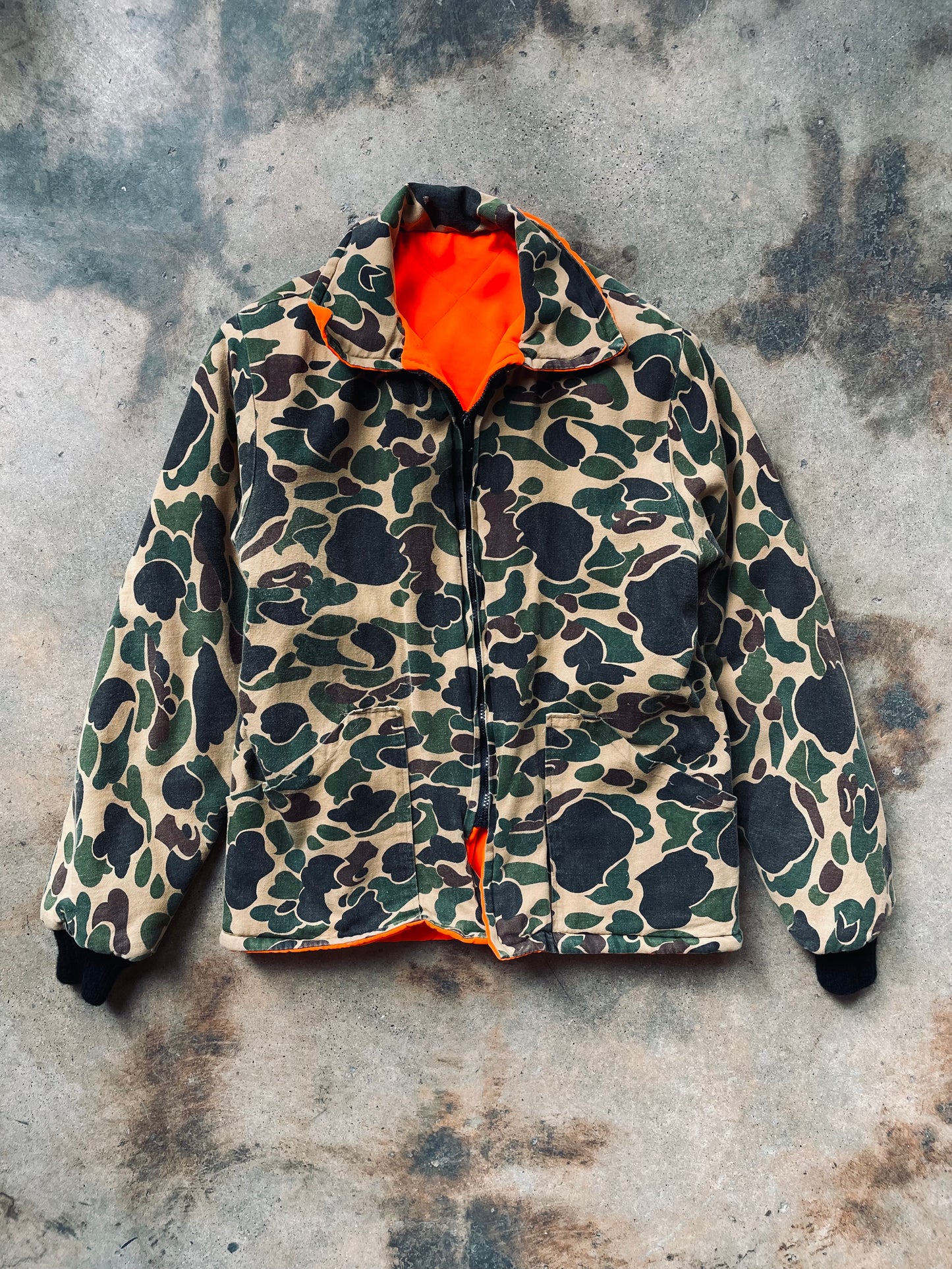 1970’s-80’s Reversible Camo Hunting Jacket | Medium