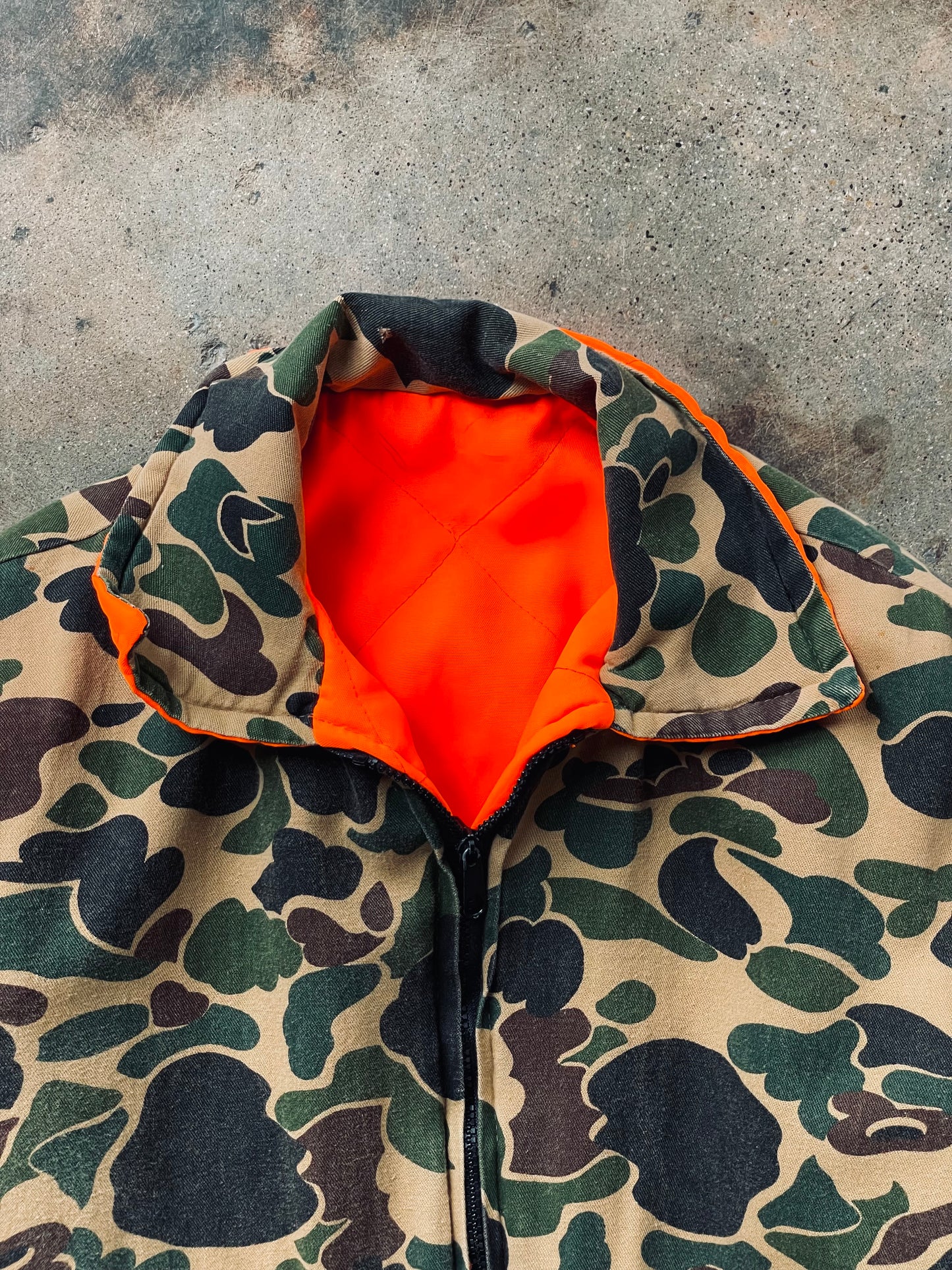 1970’s-80’s Reversible Camo Hunting Jacket | Medium