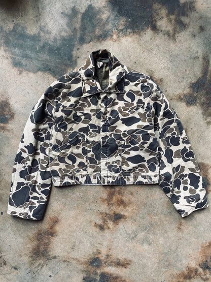 1970’s Frogskin Camo Cropped Jacket | Large