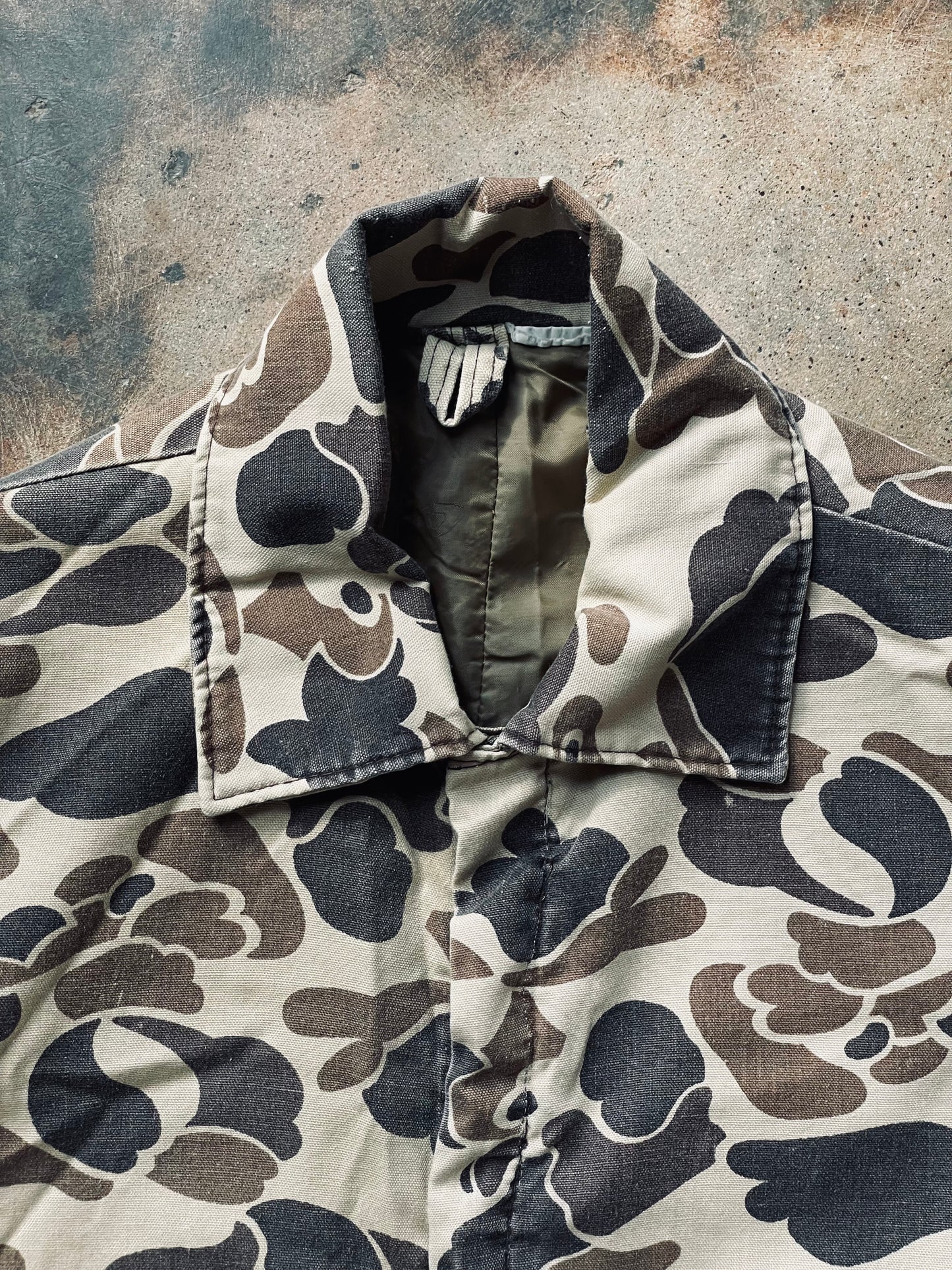 1970’s Frogskin Camo Cropped Jacket | Large