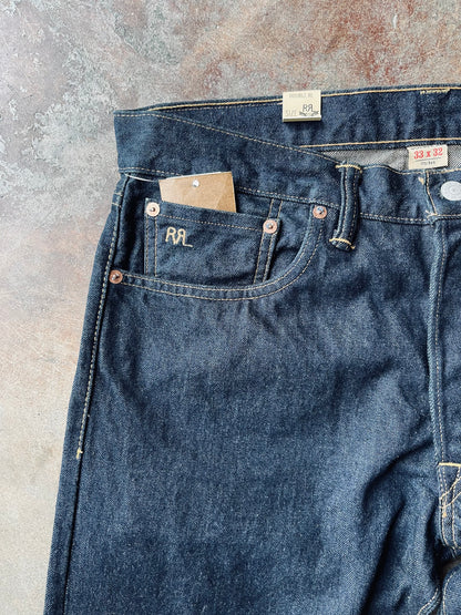 RRL Low Straight Selvedge Denim | 35X34