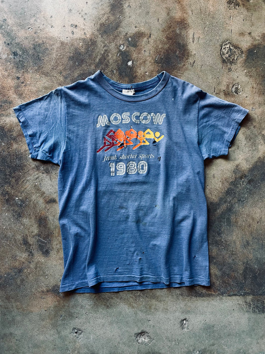 1980’s Moscow Frank Shorter Sports Tee | Medium