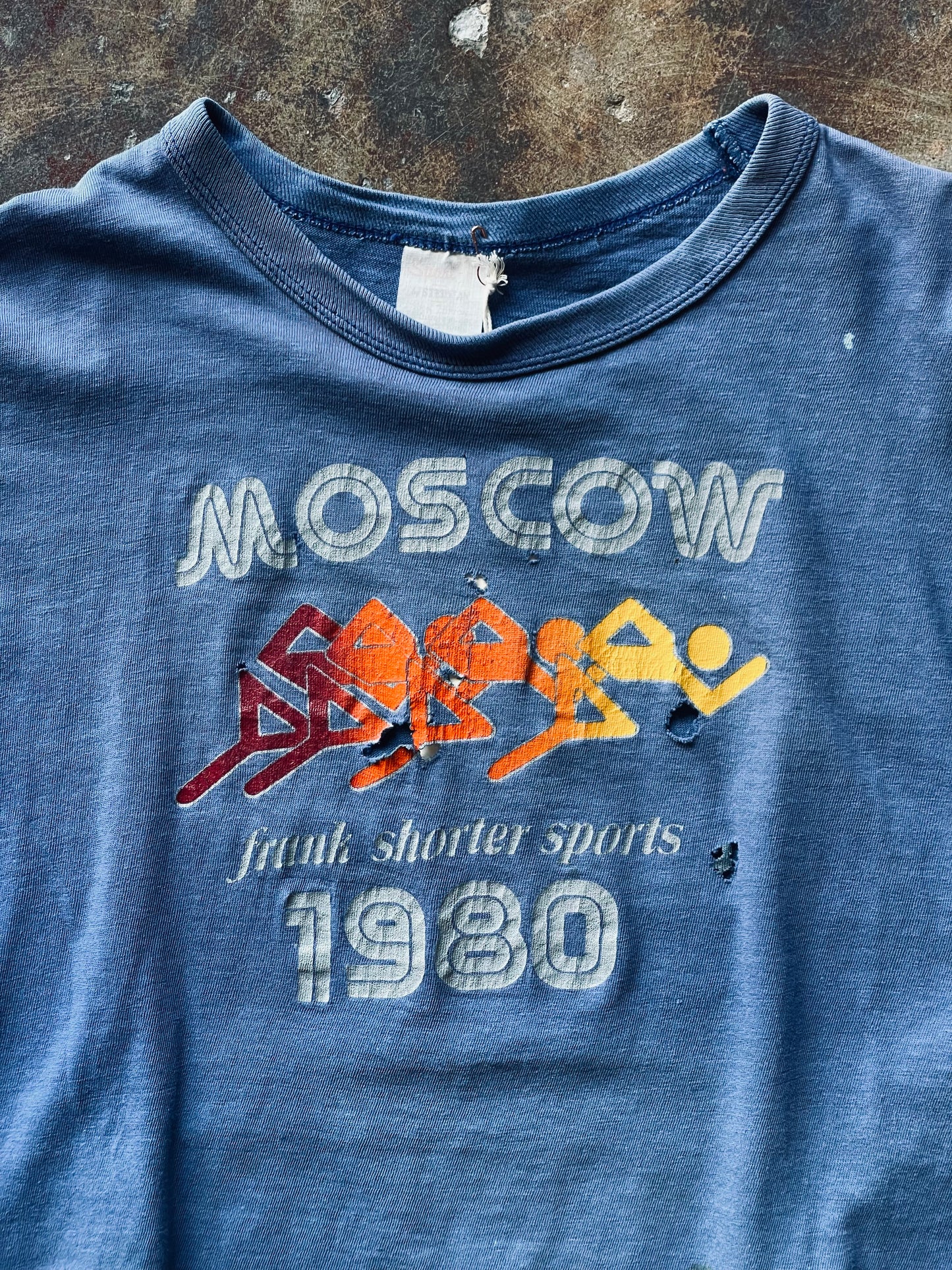 1980’s Moscow Frank Shorter Sports Tee | Medium