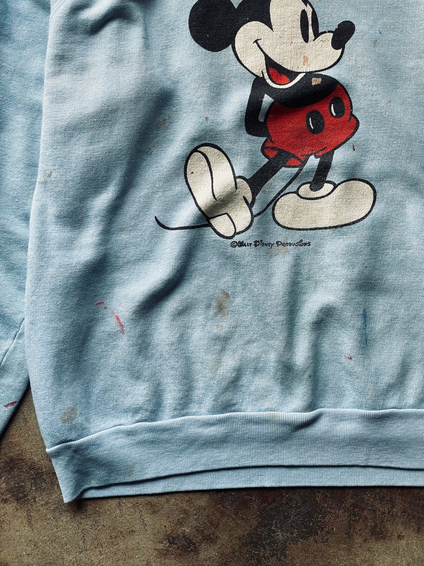 1970’s Mickey Mouse Florida Raglan Sweatshirt | Large