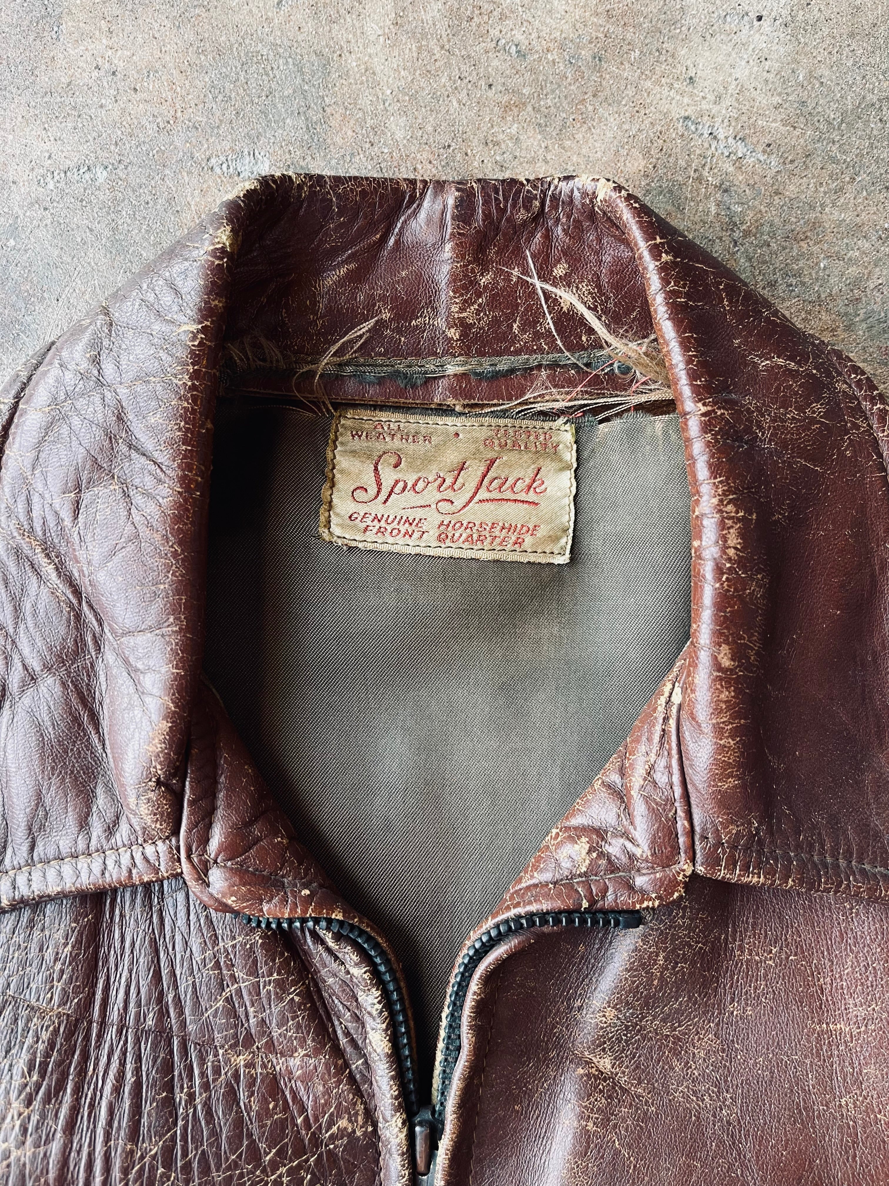 1930’s-40’s Sport Jack Horsehide Jacket | Small