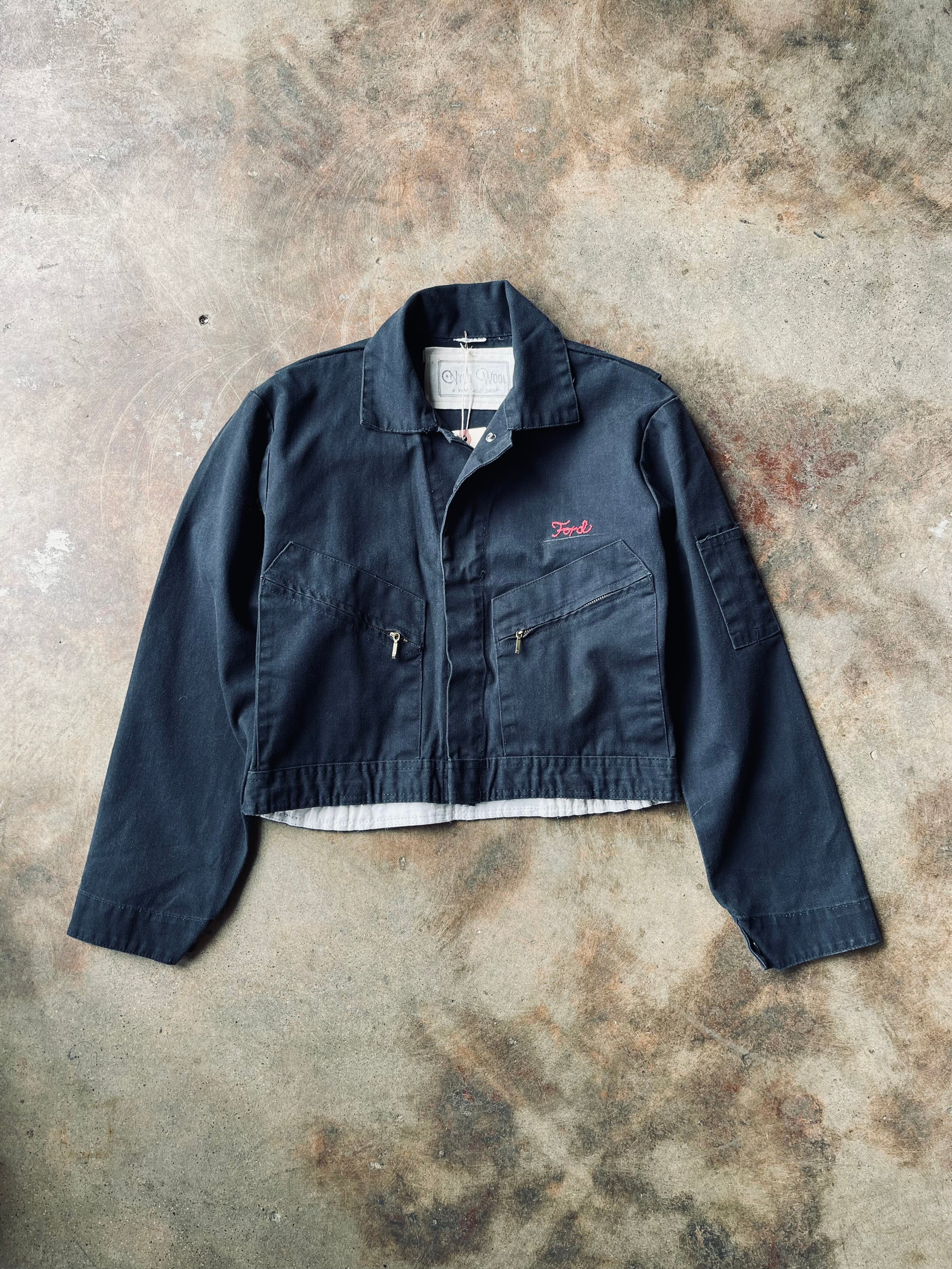 Vintage Re-Imagined Cropped Work Jacket | Medium