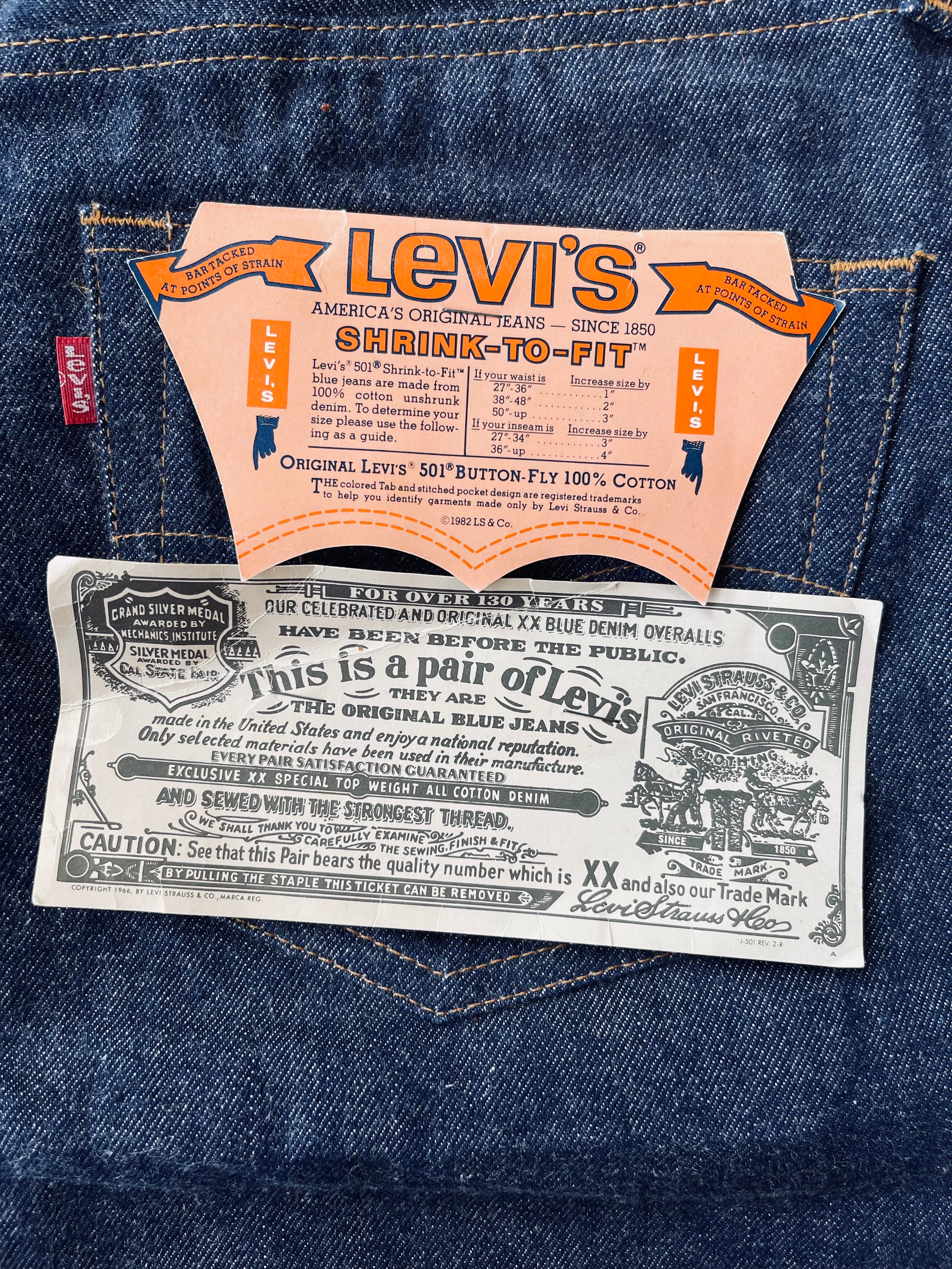 1980’s Levi’s 501 Redline Denim *Deadstock* | 32X33