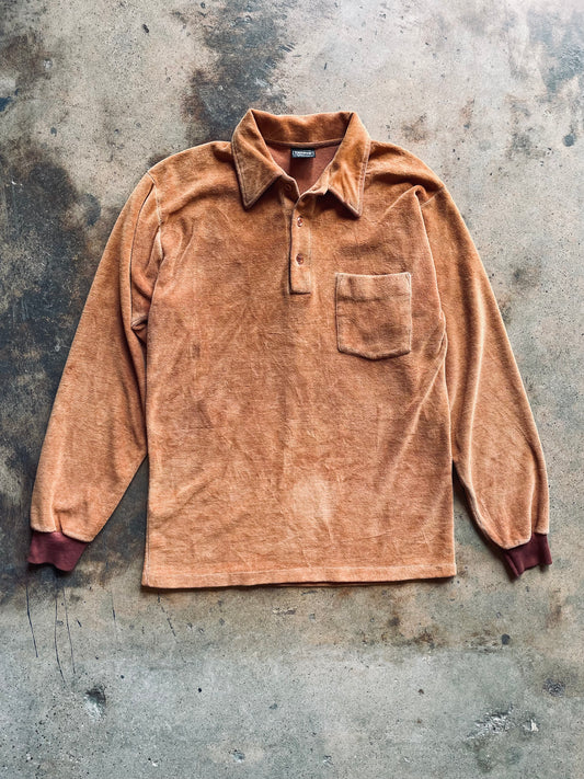 1980’s Campus Velour Polo | Medium