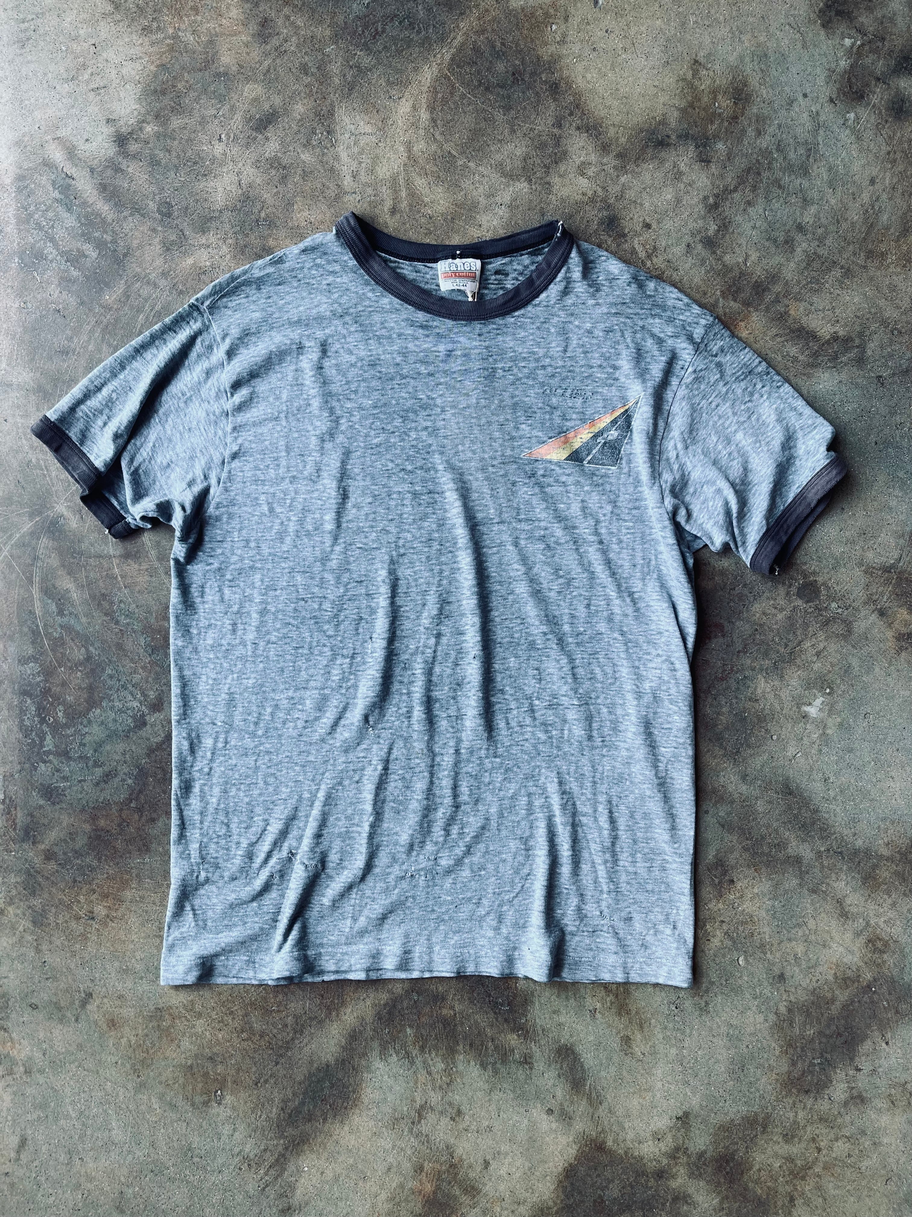 1980’s Hanes “Allied” Ringer Tee | Large