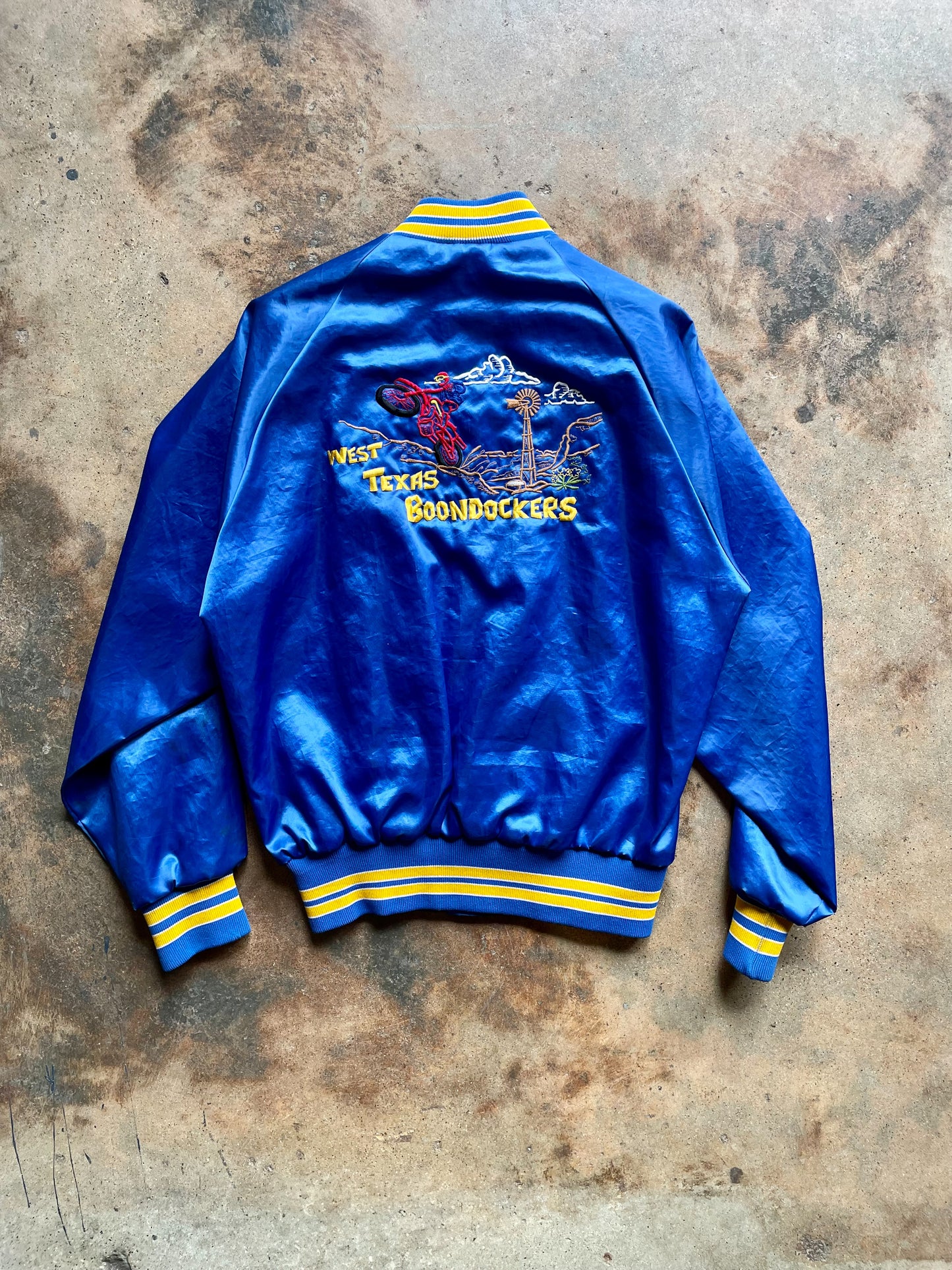 Vintage “West Texas Boondockers” Bomber Jacket | Medium