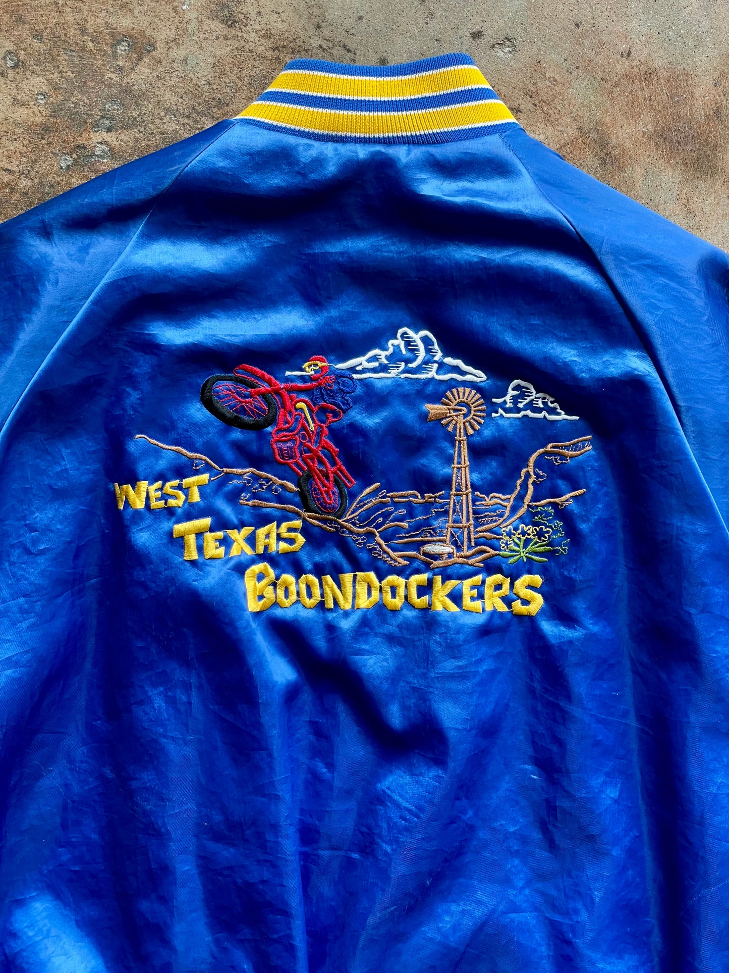 Vintage “West Texas Boondockers” Bomber Jacket | Medium