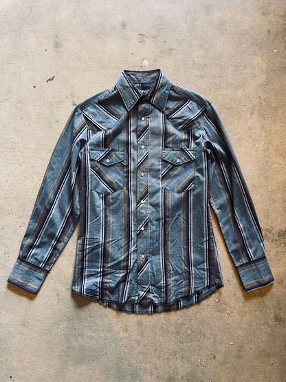 1990’s Wrangler Striped Pearl Snap | Small