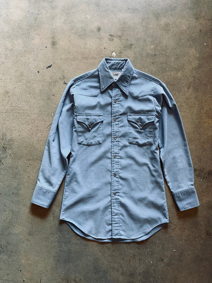 1970’s Lee Corduroy Pearl Snap Shirt | Small