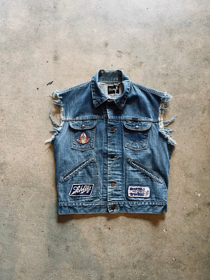 1970’s Wrangler Cut Off Selvedge Denim Vest | Medium