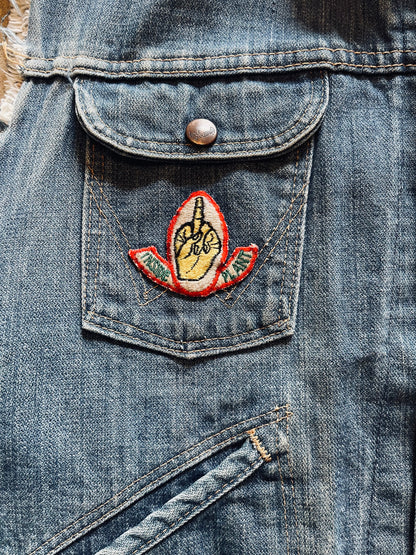 1970’s Wrangler Cut Off Selvedge Denim Vest | Medium