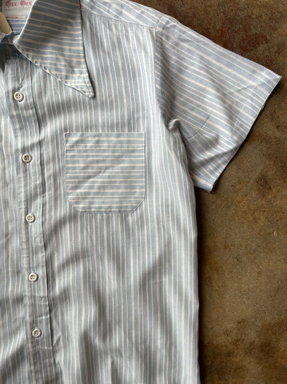 1970’s Gee Gee Point Collar Stripe Shirt | Medium