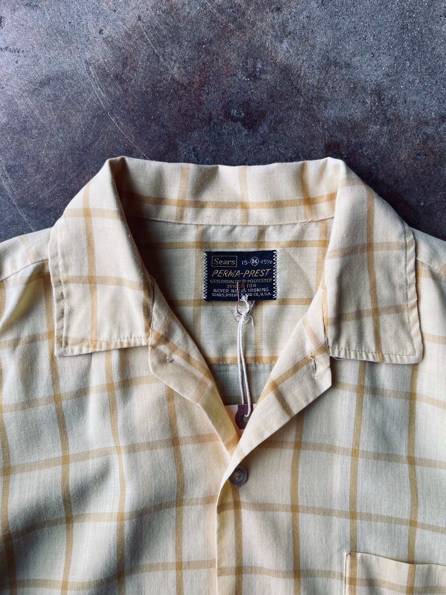 1960’s Sears Perma-Prest Board Shirt | Medium