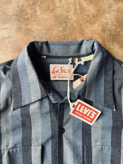 Levi’s Vintage Clothing Striped Loop Collar Shirt | Large